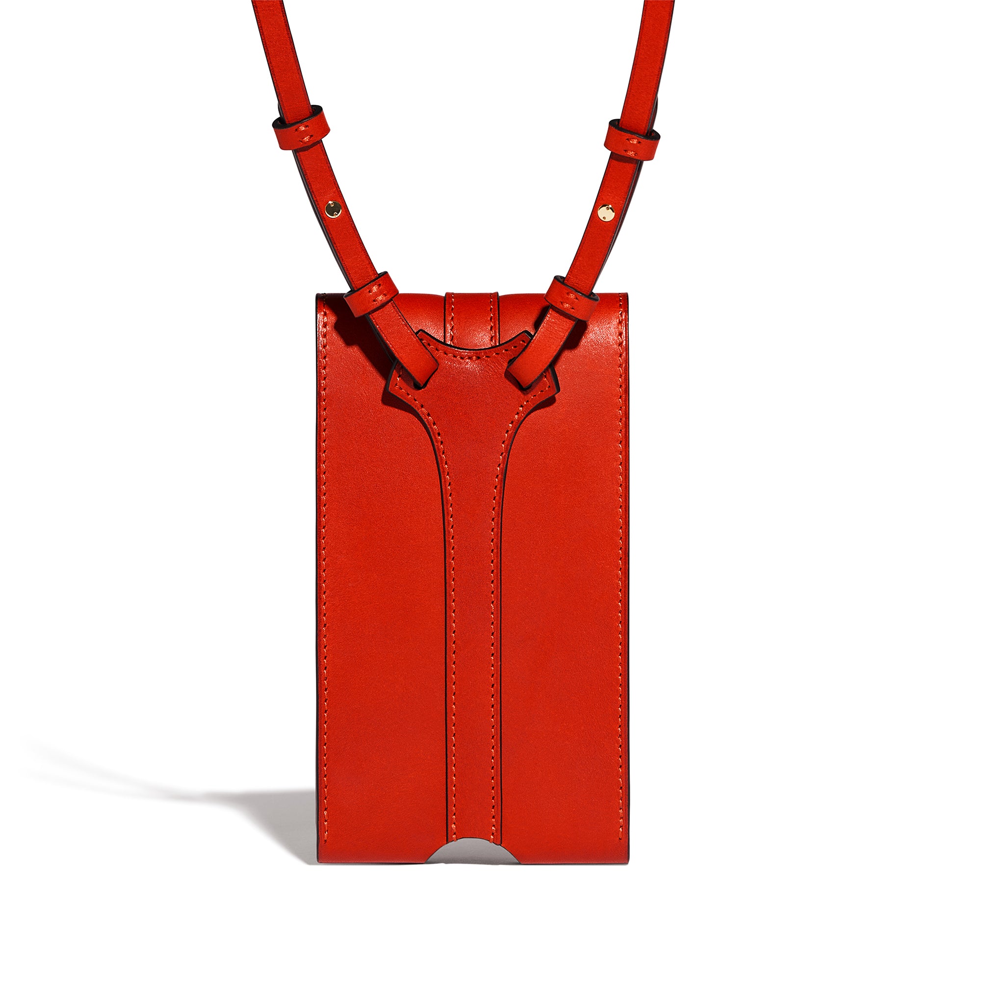 Mini Pochette Diane en cuir Héritage Coquelicot
