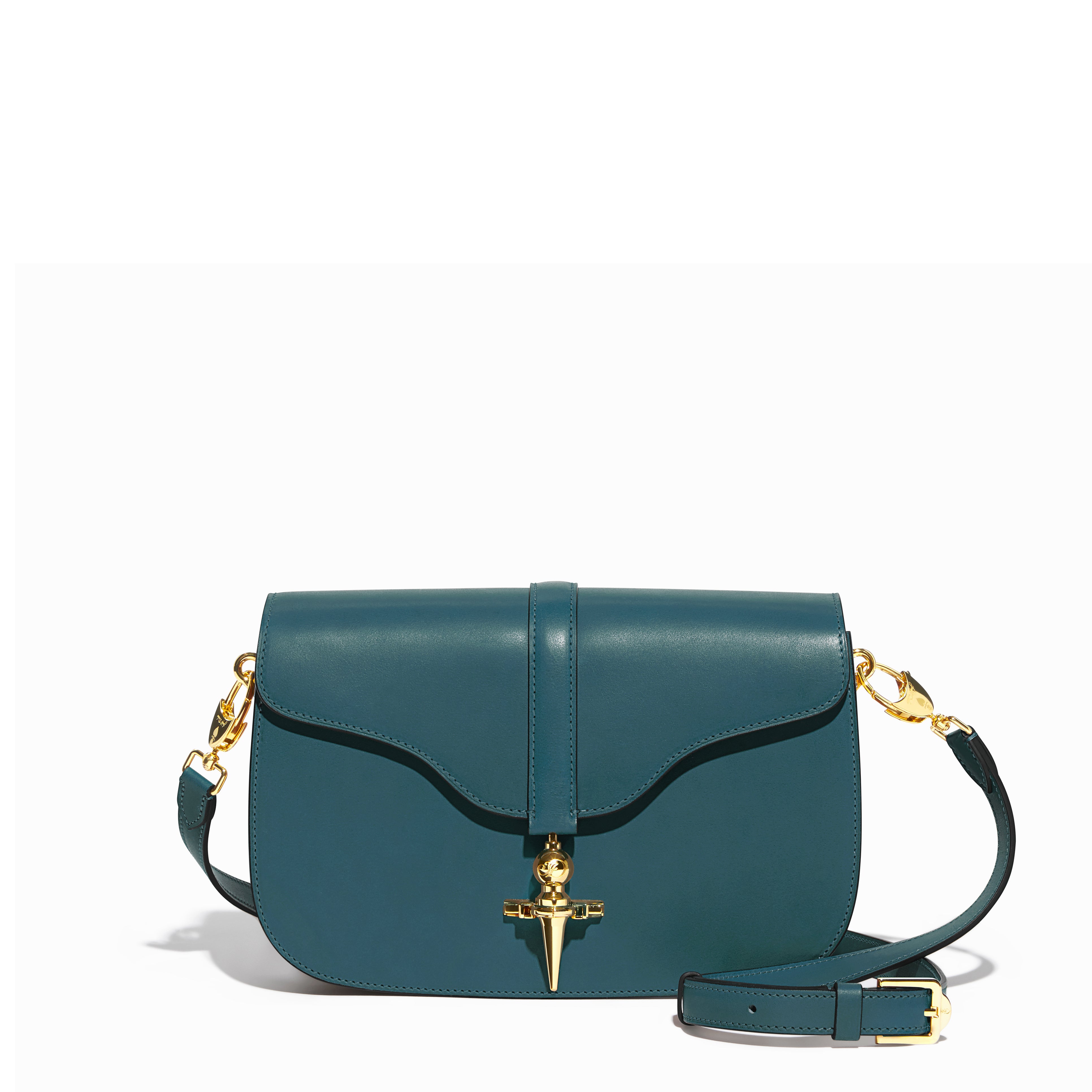 Besace Diane en cuir Héritage Nénuphar