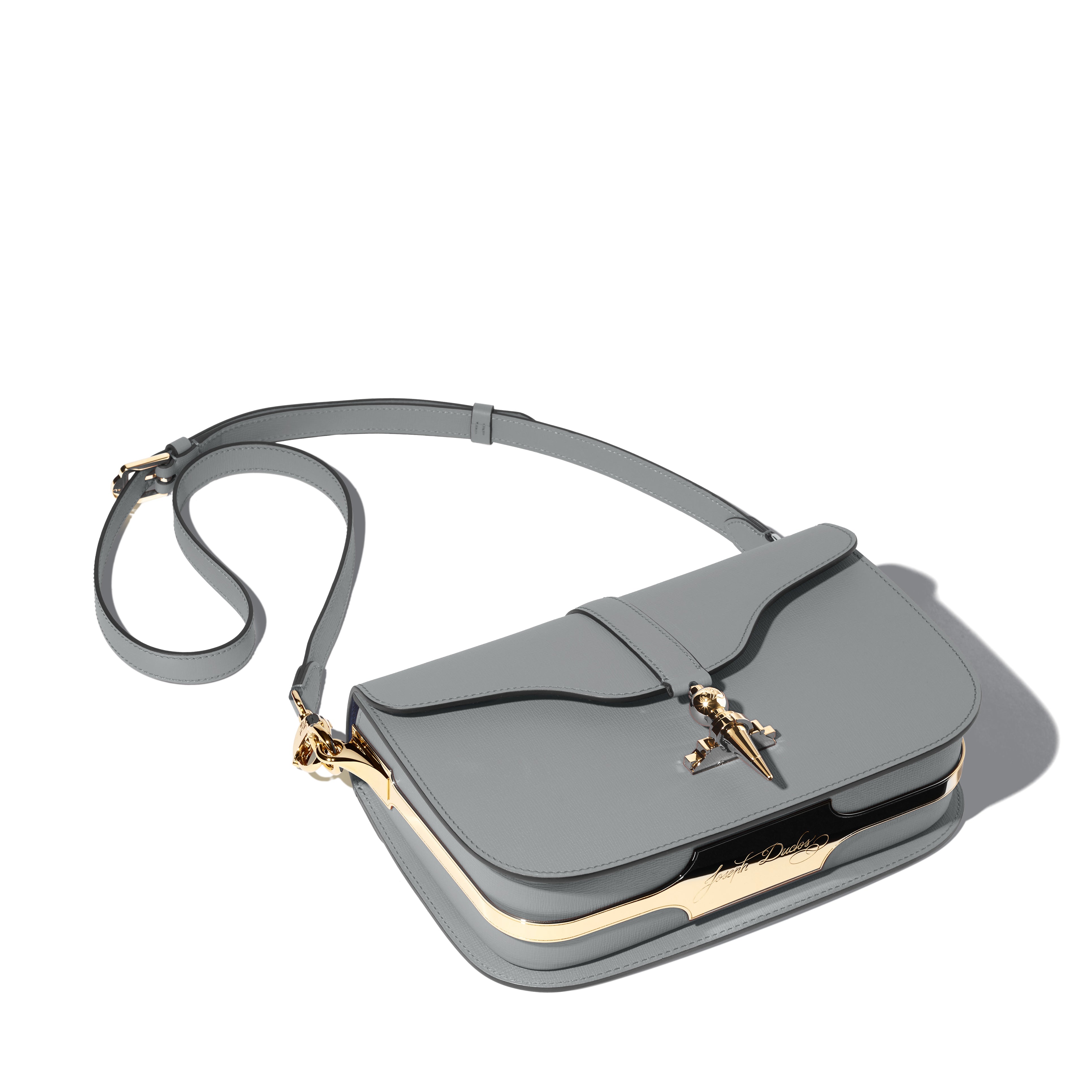 Besace Diane en cuir Tempo Souris