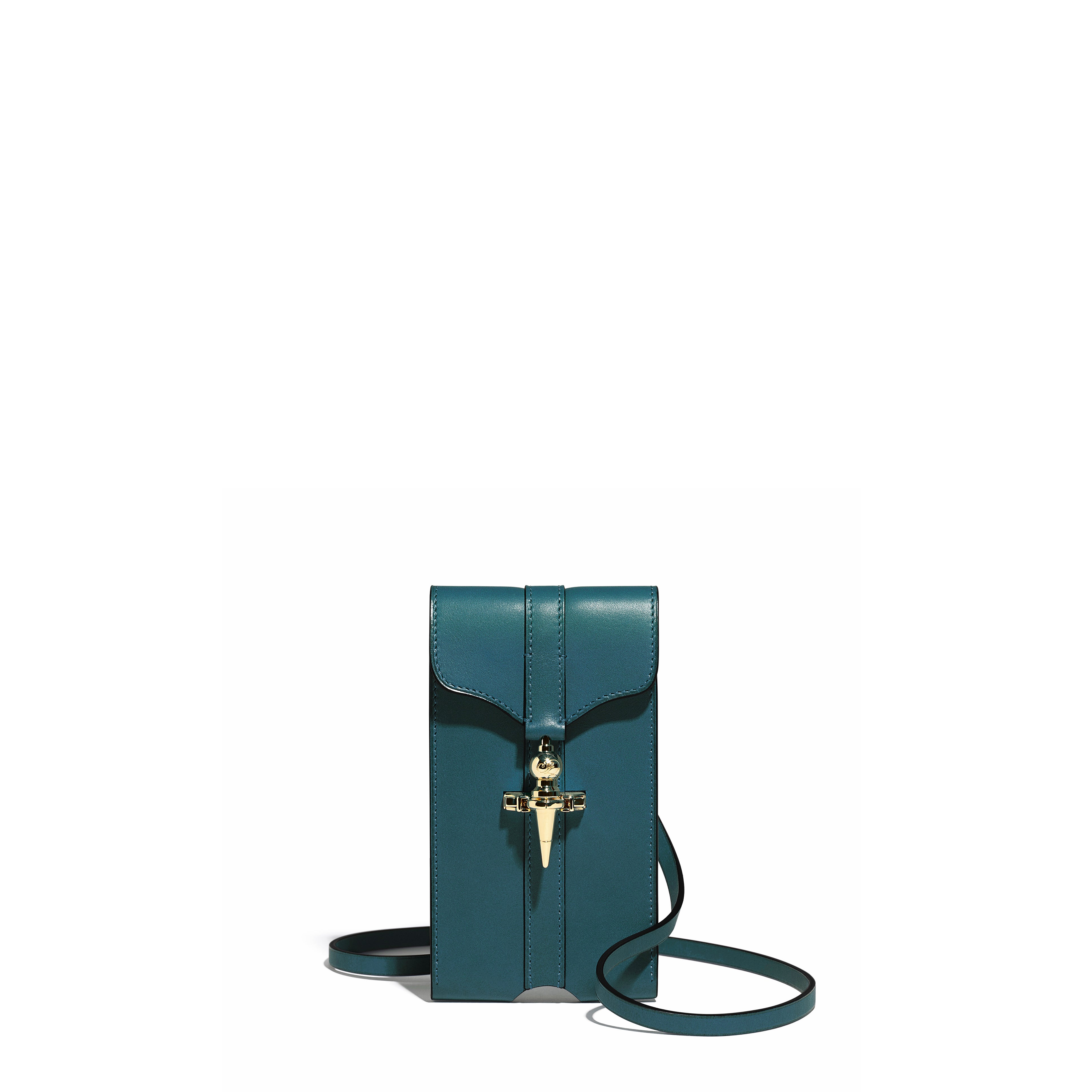 Mini Pochette Diane en cuir Héritage Nénuphar