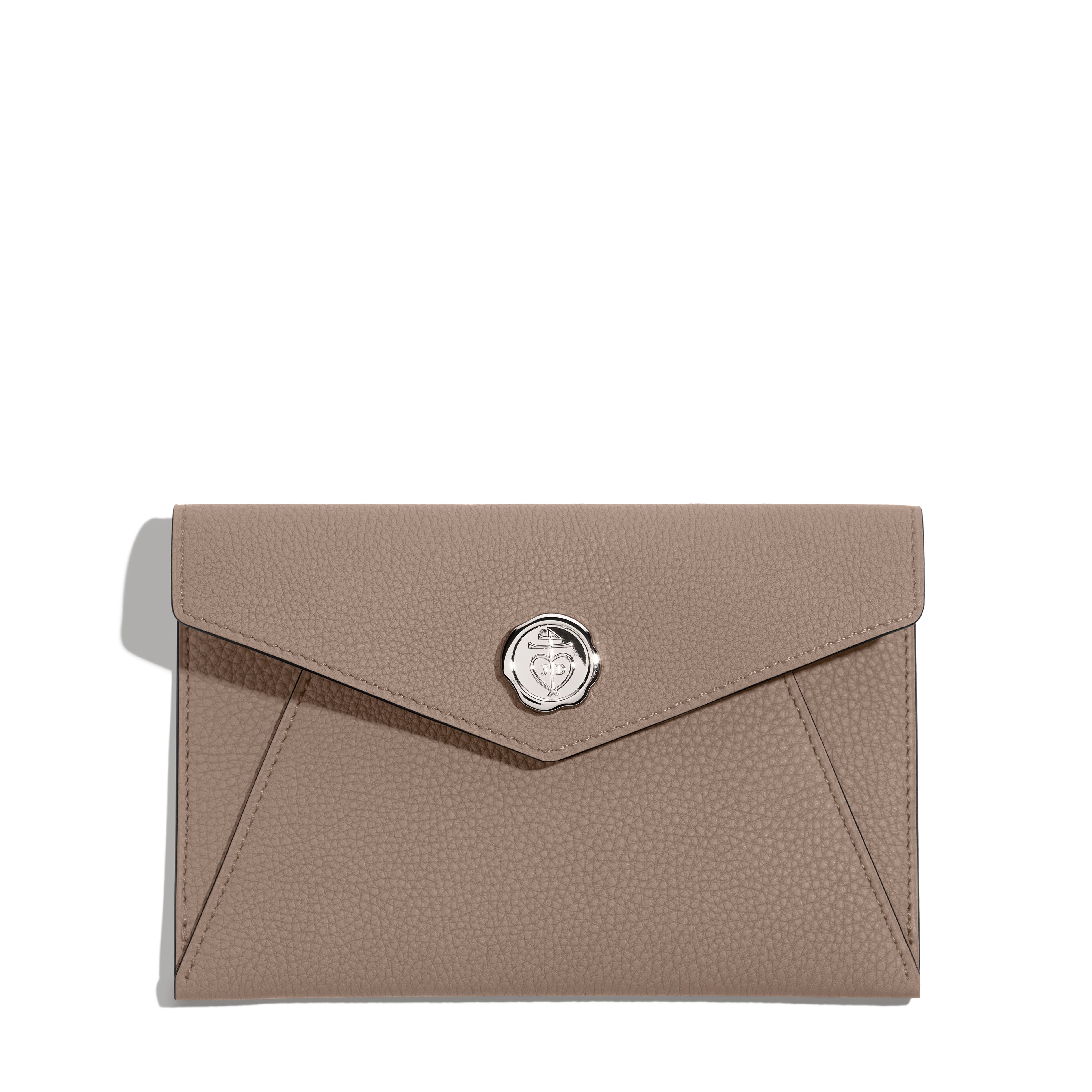 Pochette Fontélie en cuir Concerto Taupe