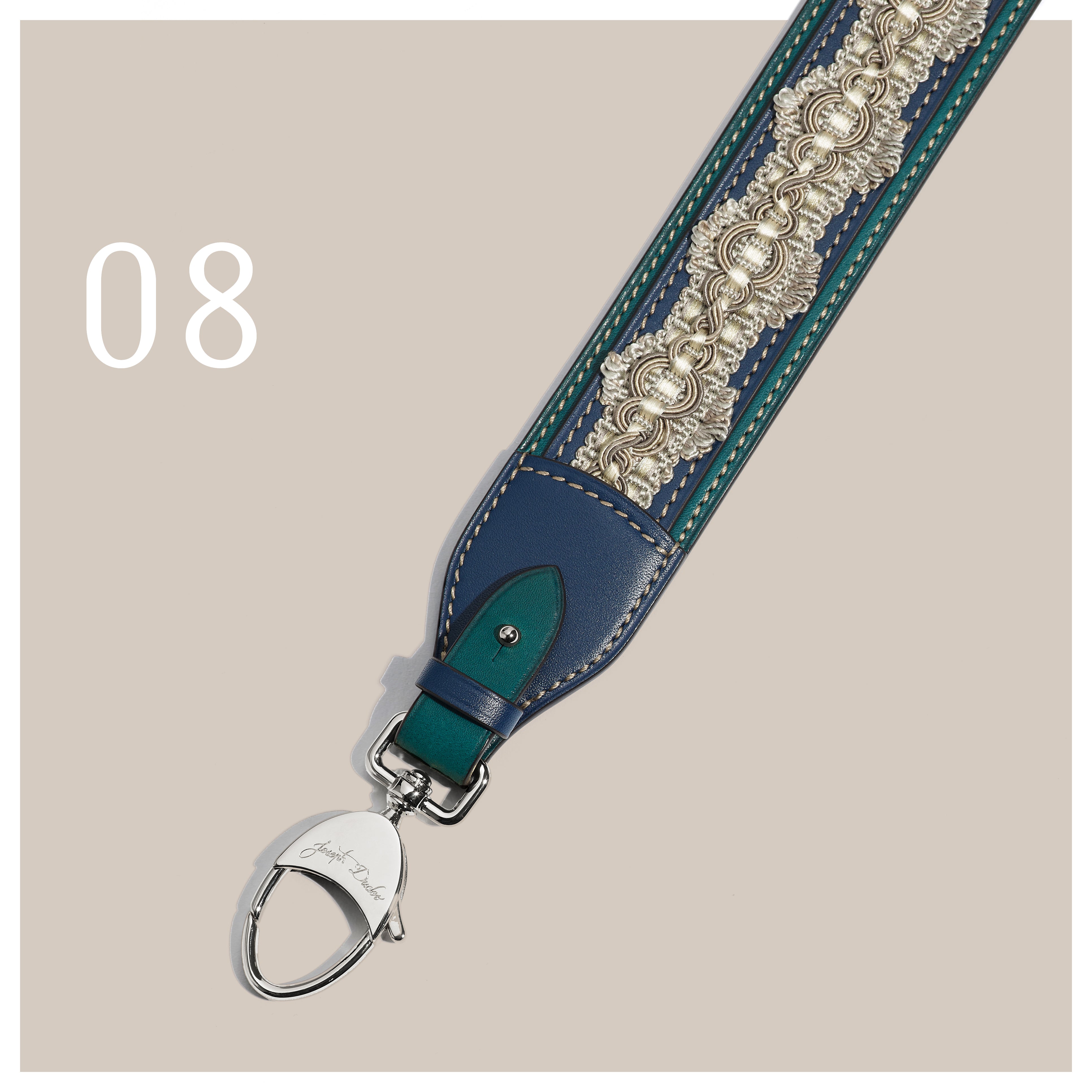 Bandoulière Passementerie Tanit BA en cuir Héritage Nénuphar - Édition Limitée à 8 exemplaires