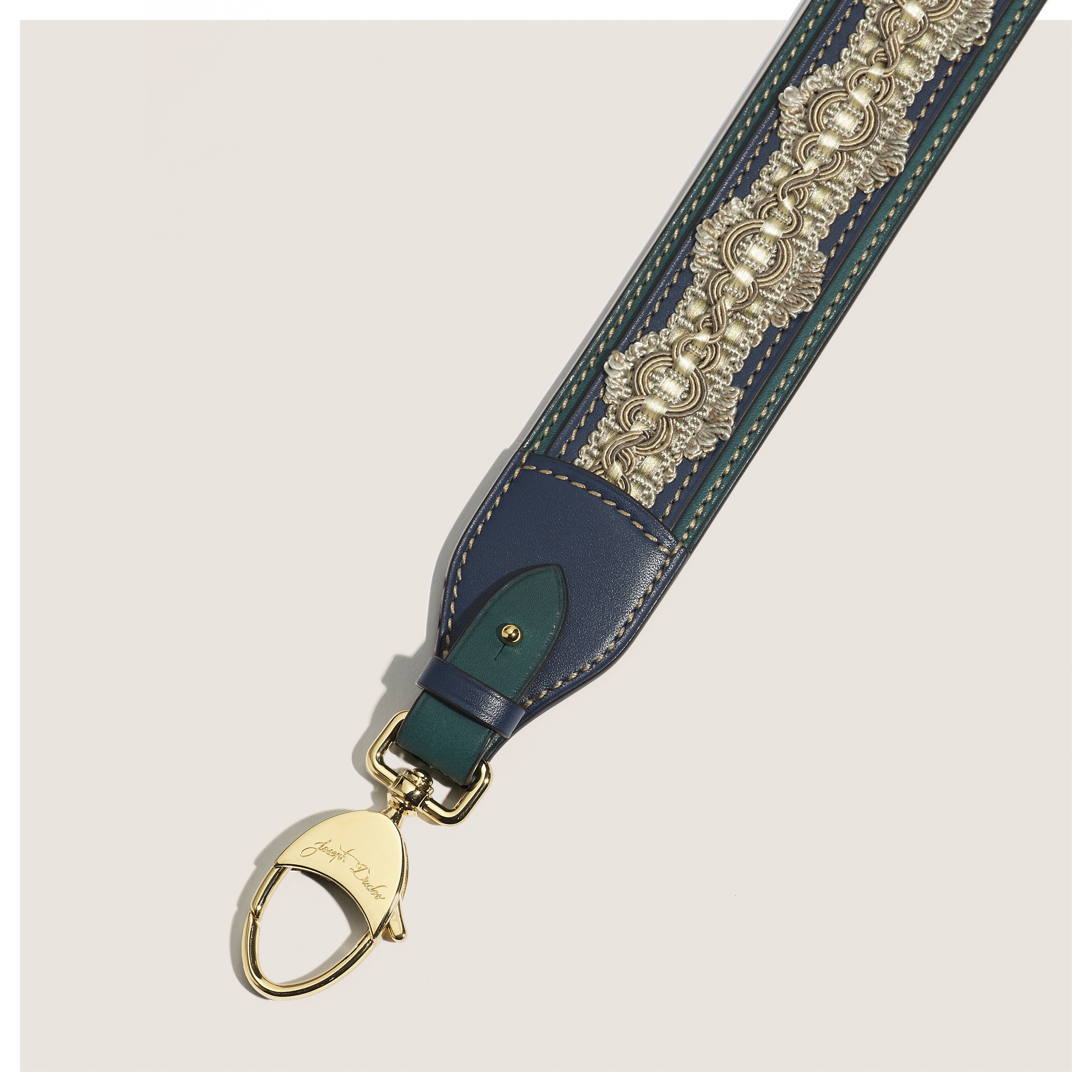 Bandoulière Passementerie Tanit BA en cuir Héritage Nénuphar