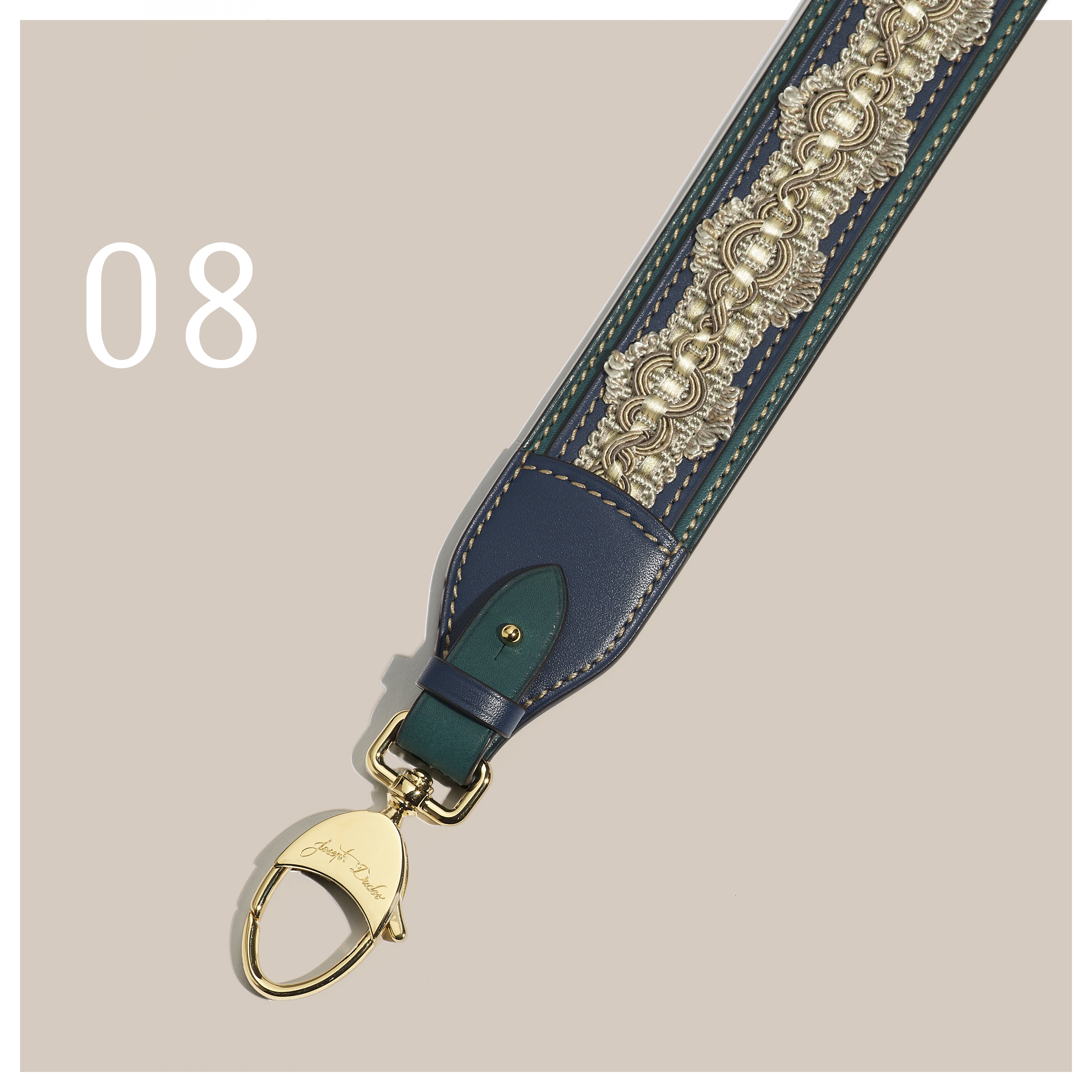 Bandoulière Passementerie Tanit BA en cuir Héritage Nénuphar - Édition Limitée à 8 exemplaires