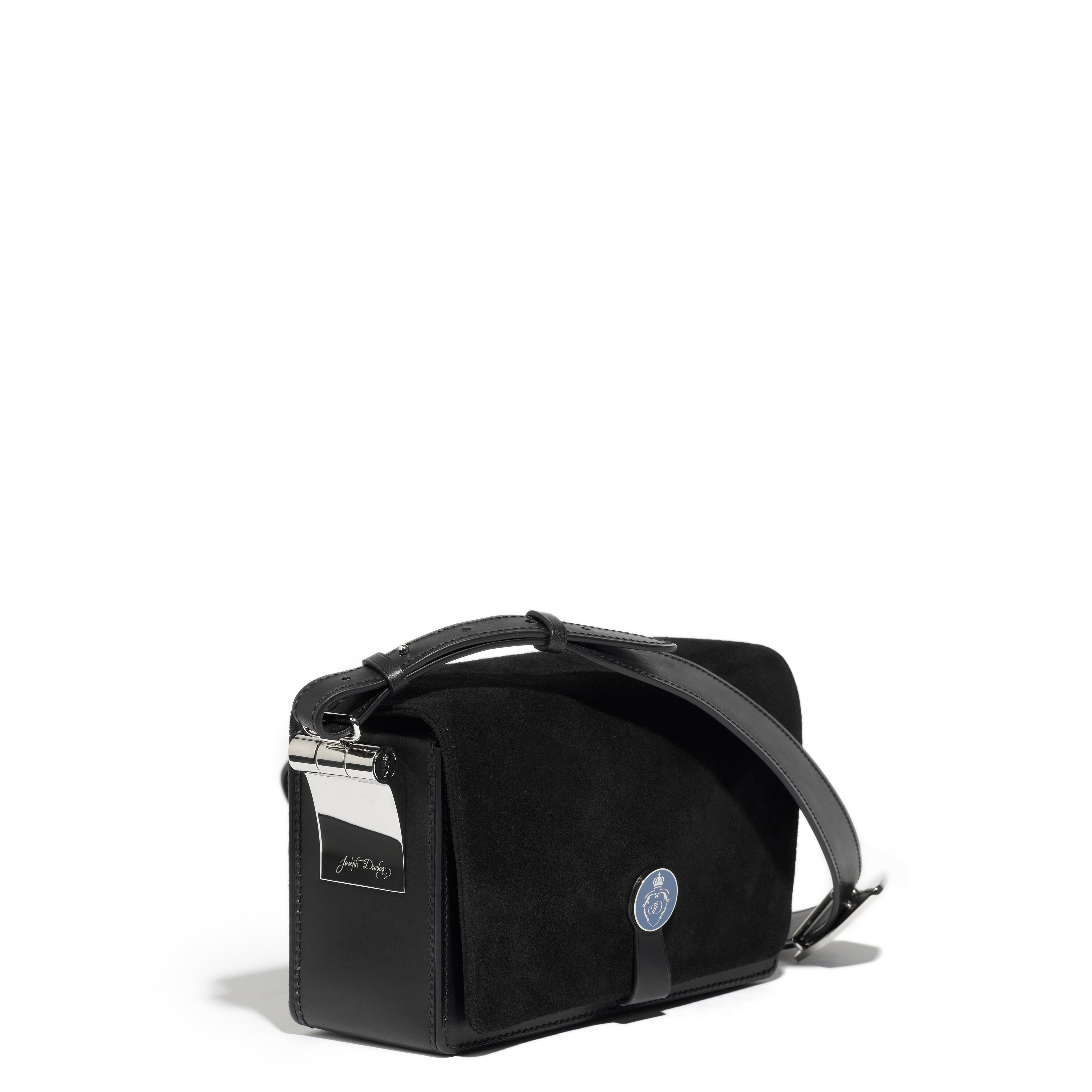 Saint-Clair Messenger 54 faubourg Edition in Noir Arpège leather