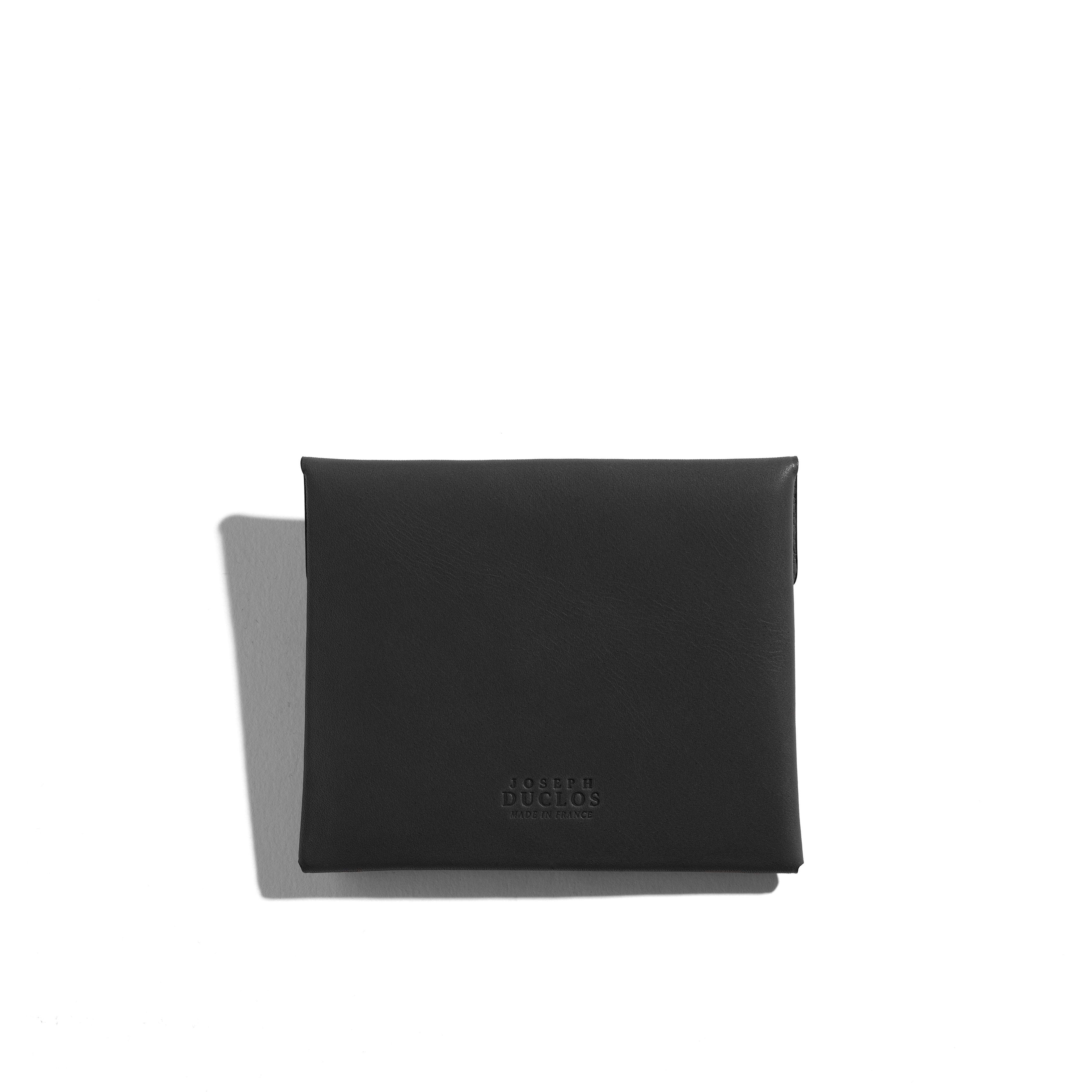 Grand Porte-Carte Saint-Clair Pliage Cuir Héritage Noir