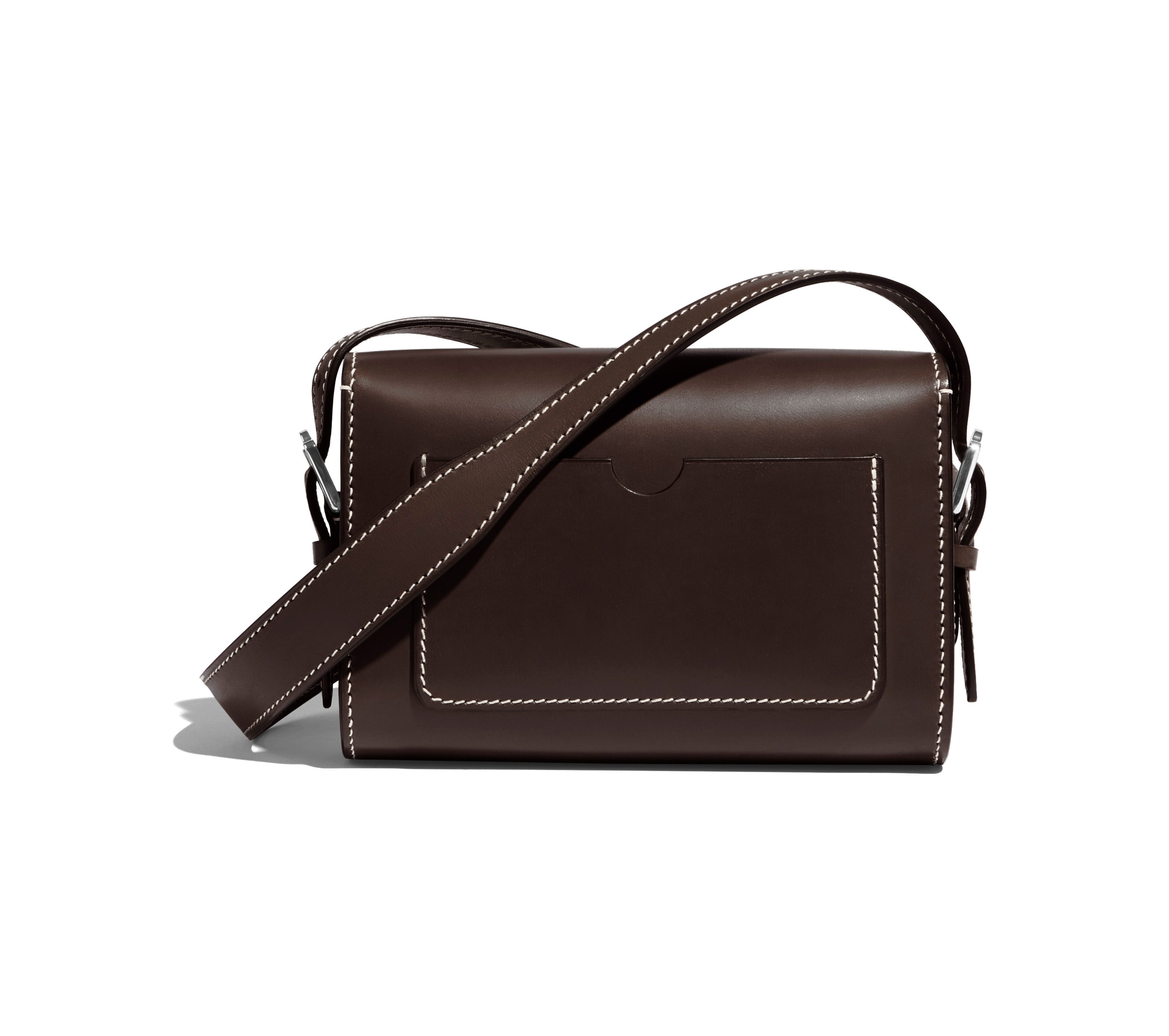 Mini Pochette Saint-Clair en cuir Symphonie Marronnier