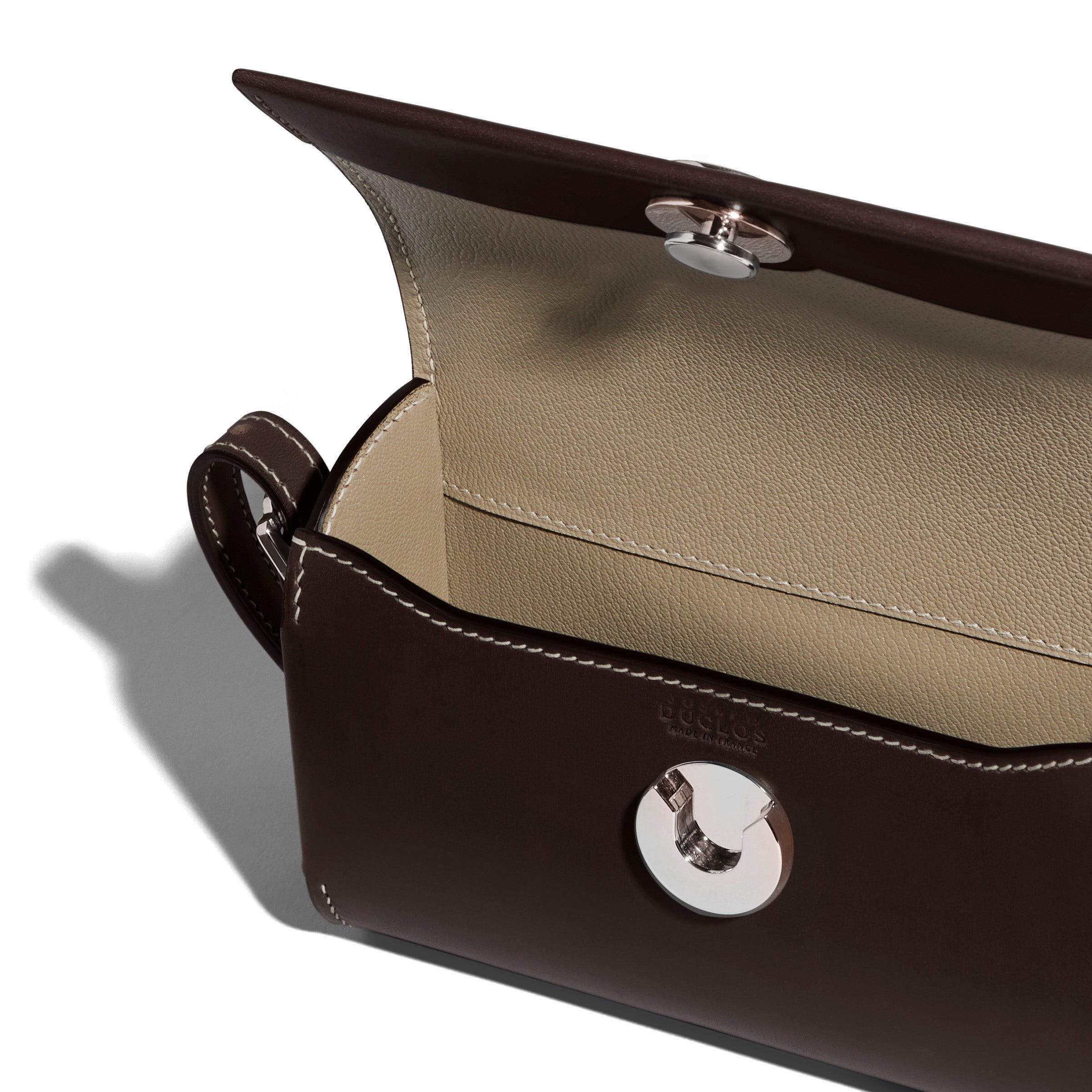 Mini Pochette Saint-Clair en cuir Symphonie Marronnier