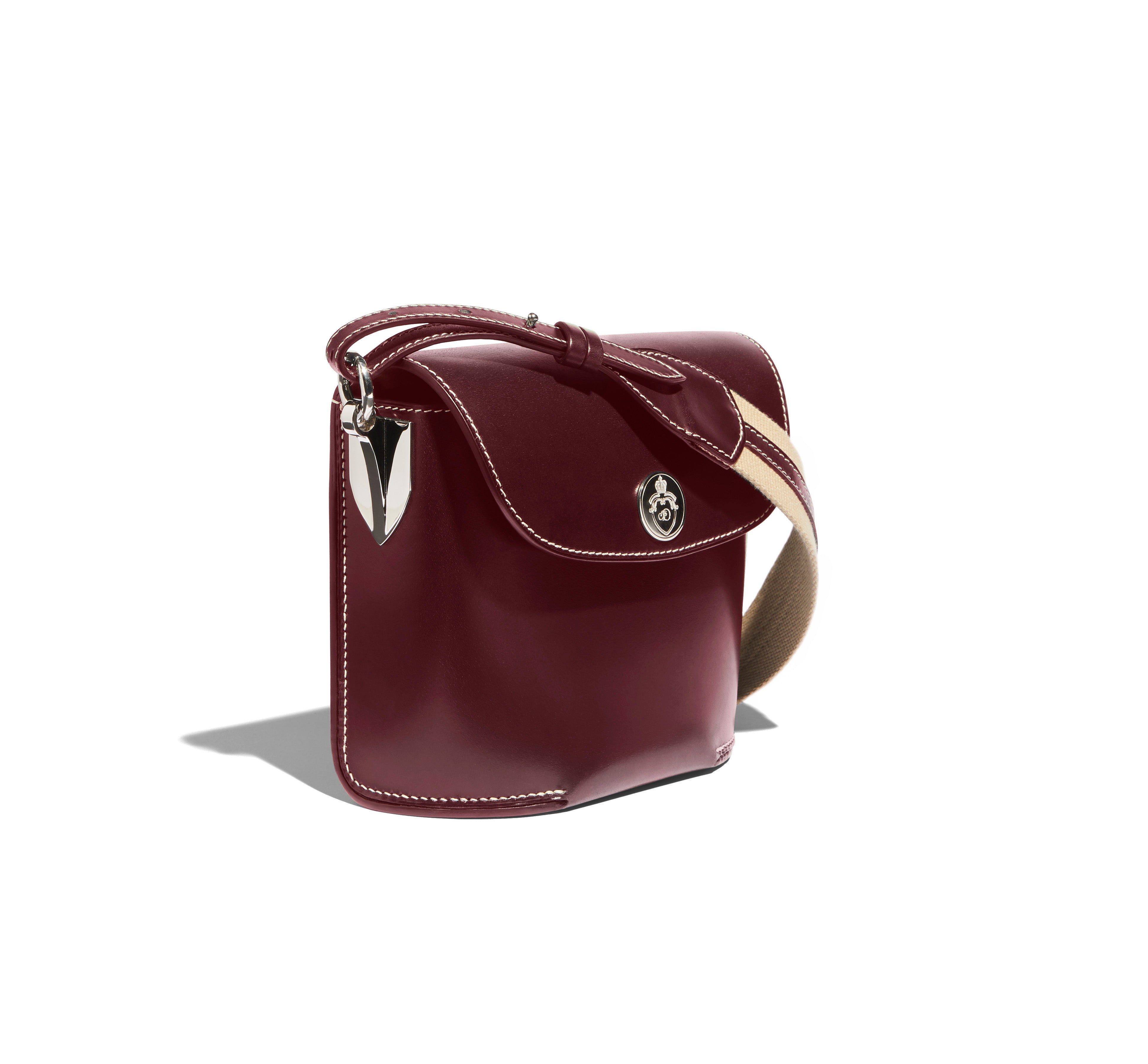 Pochette Saint-Clair en cuir Symphonie Aubergine