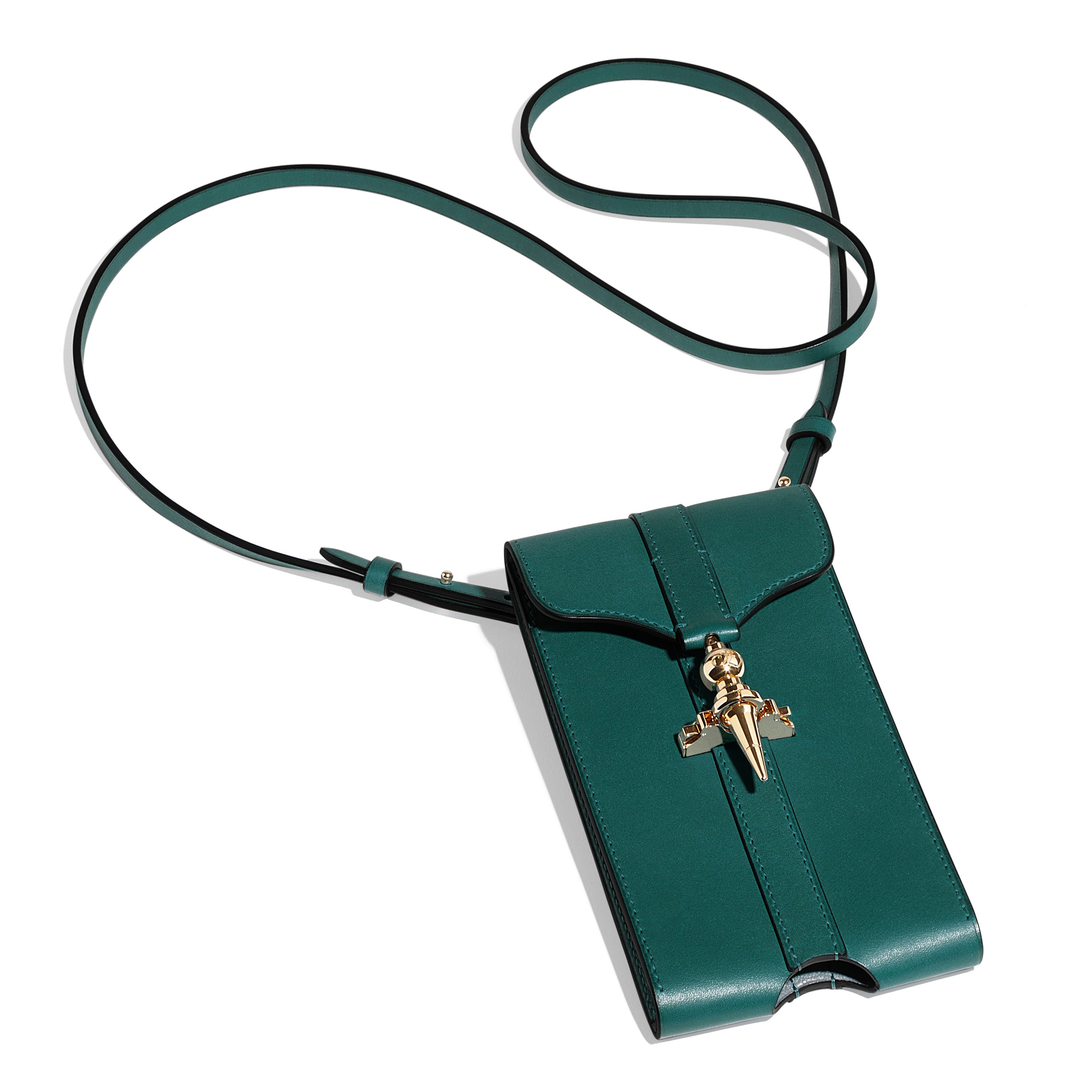 Mini Pochette Diane en cuir Héritage Nénuphar