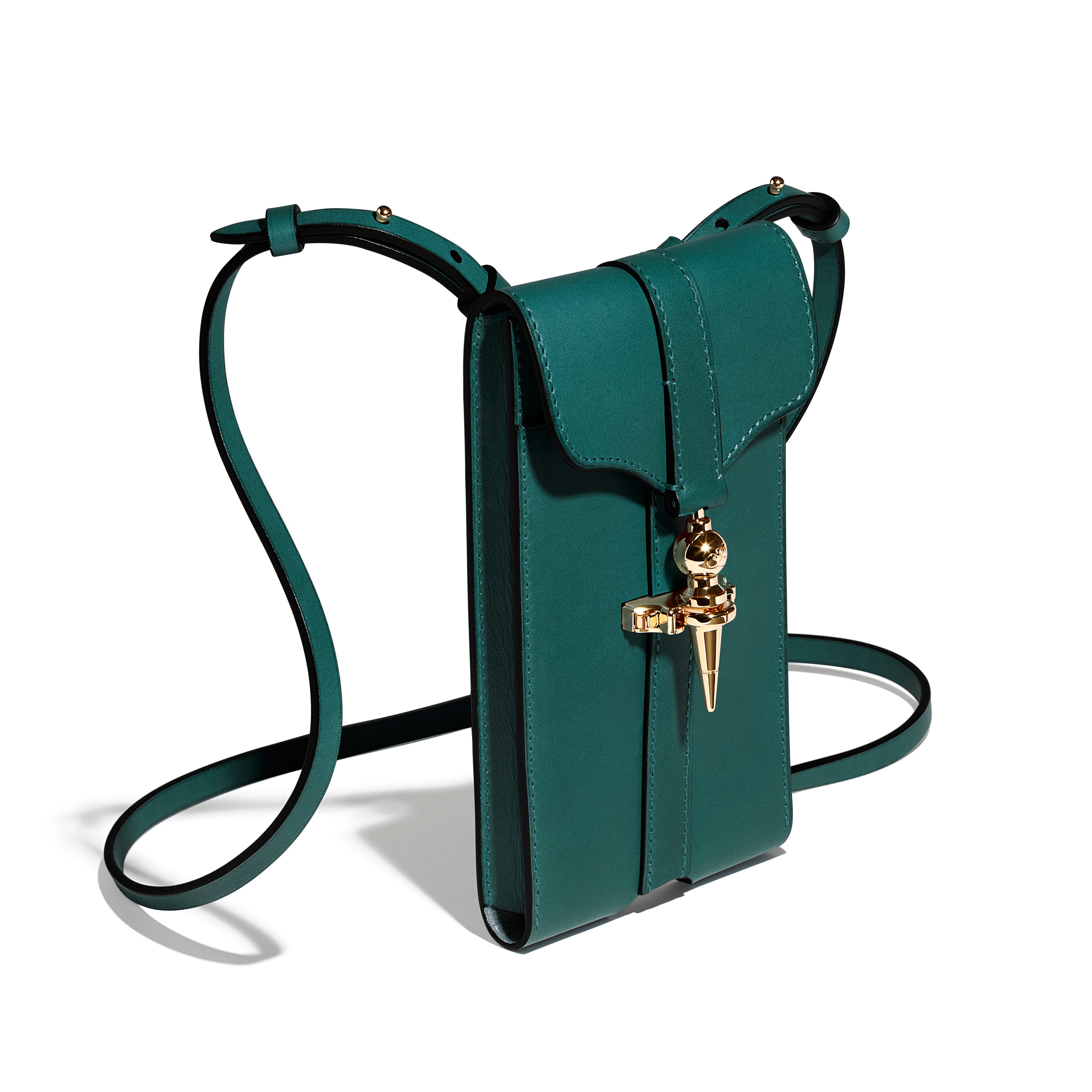 Mini Pochette Diane en cuir Héritage Nénuphar