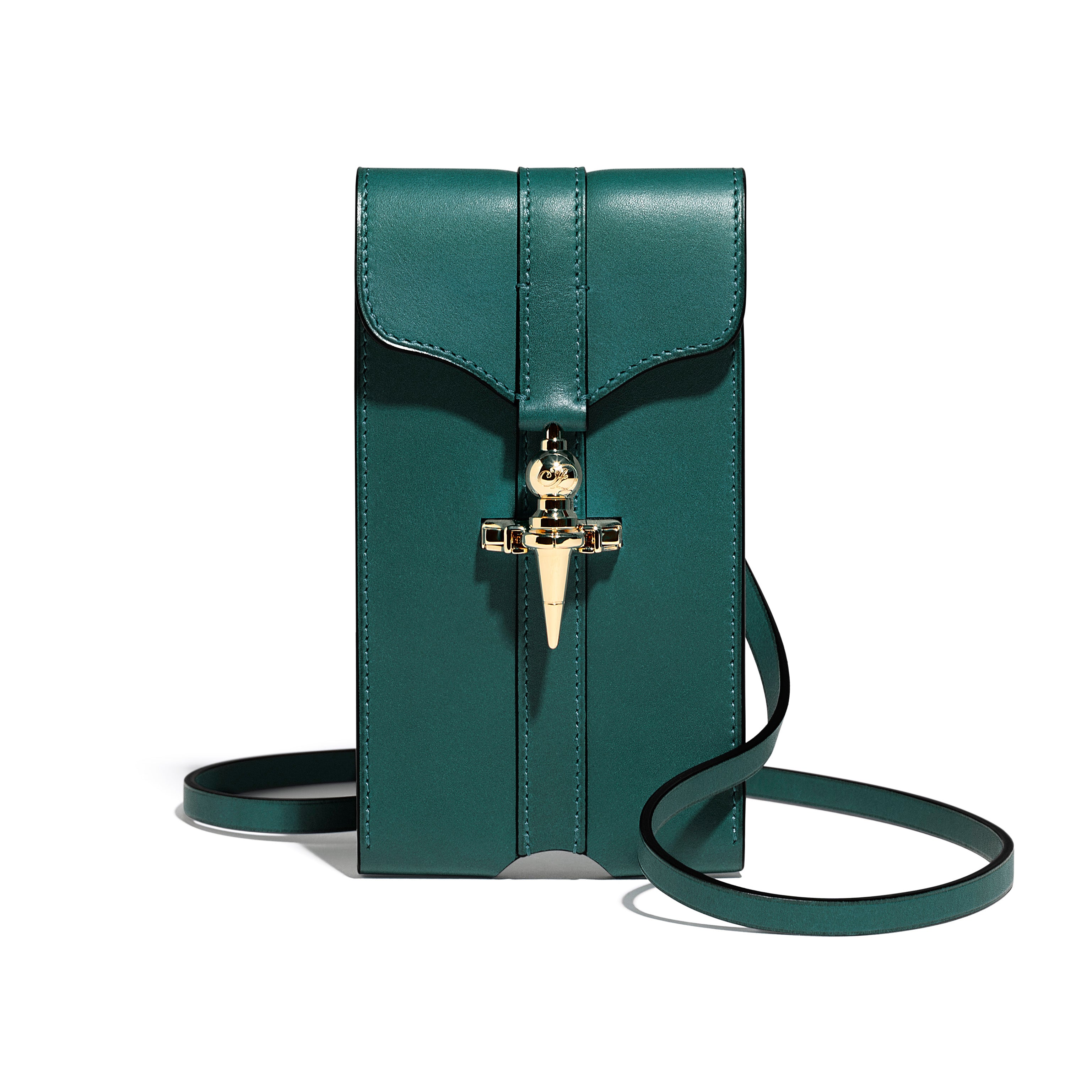 Mini Pochette Diane en cuir Héritage Nénuphar