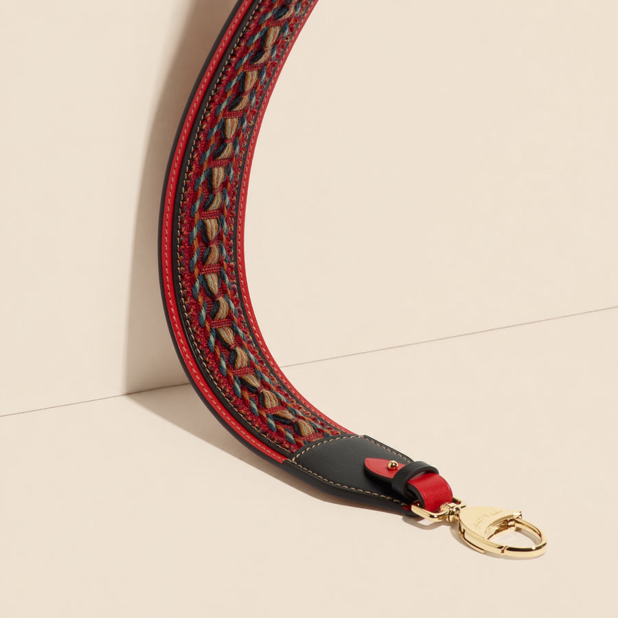Pénélope Passementerie Strap in Coquelicot Héritage leather - Edition limited to 5 copies