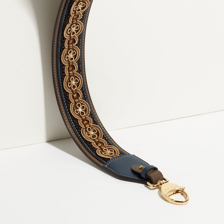 Bandoulière Passementerie Condillac NO en cuir Héritage Occitan - Édition Limitée à 9 exemplaires