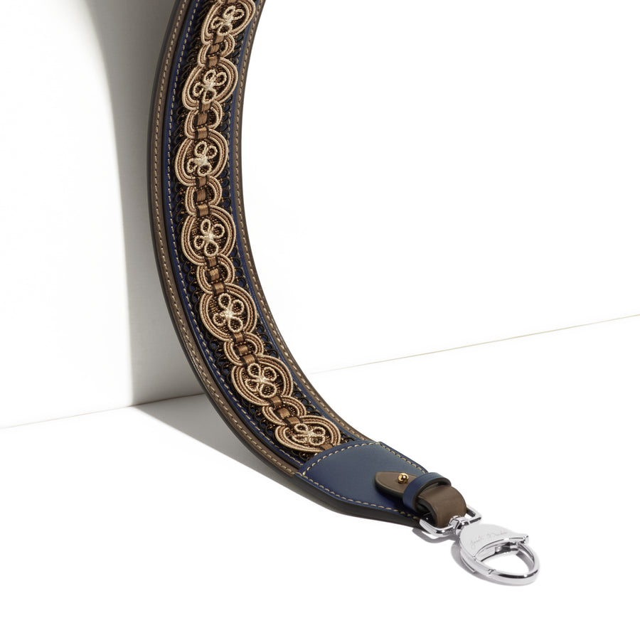 Bandoulière Passementerie Condillac NO en cuir Héritage Occitan - Édition Limitée à 9 exemplaires