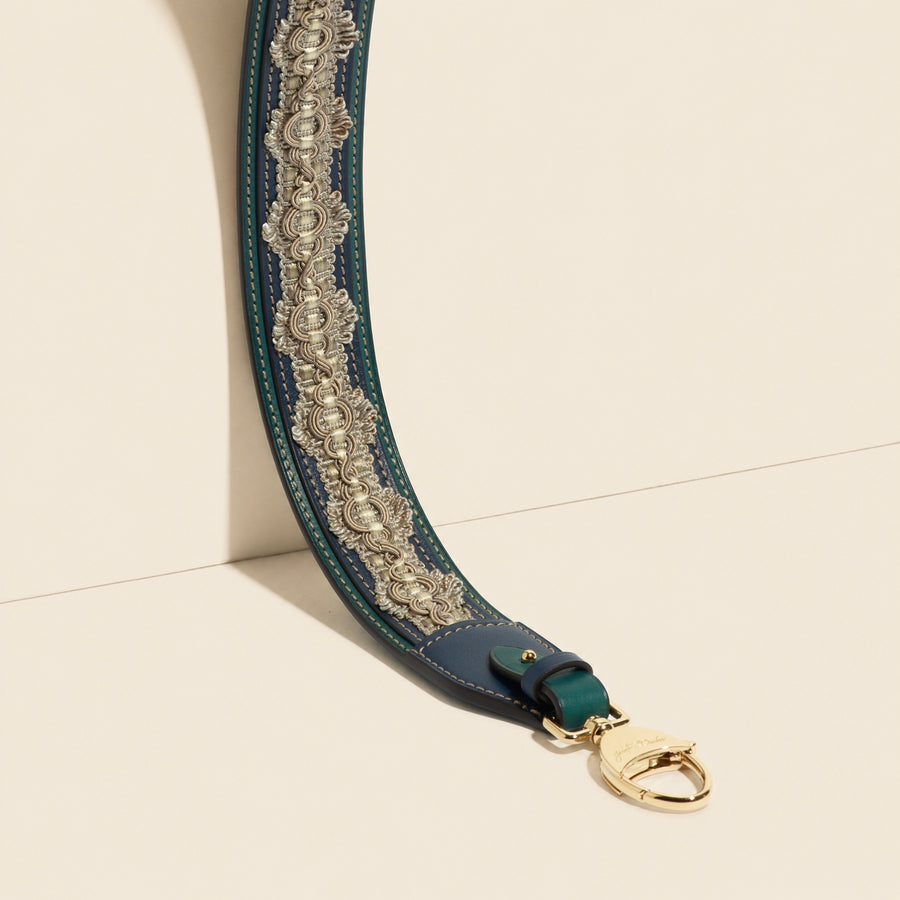 Bandoulière Passementerie Tanit BA en cuir Héritage Nénuphar - Édition Limitée à 8 exemplaires