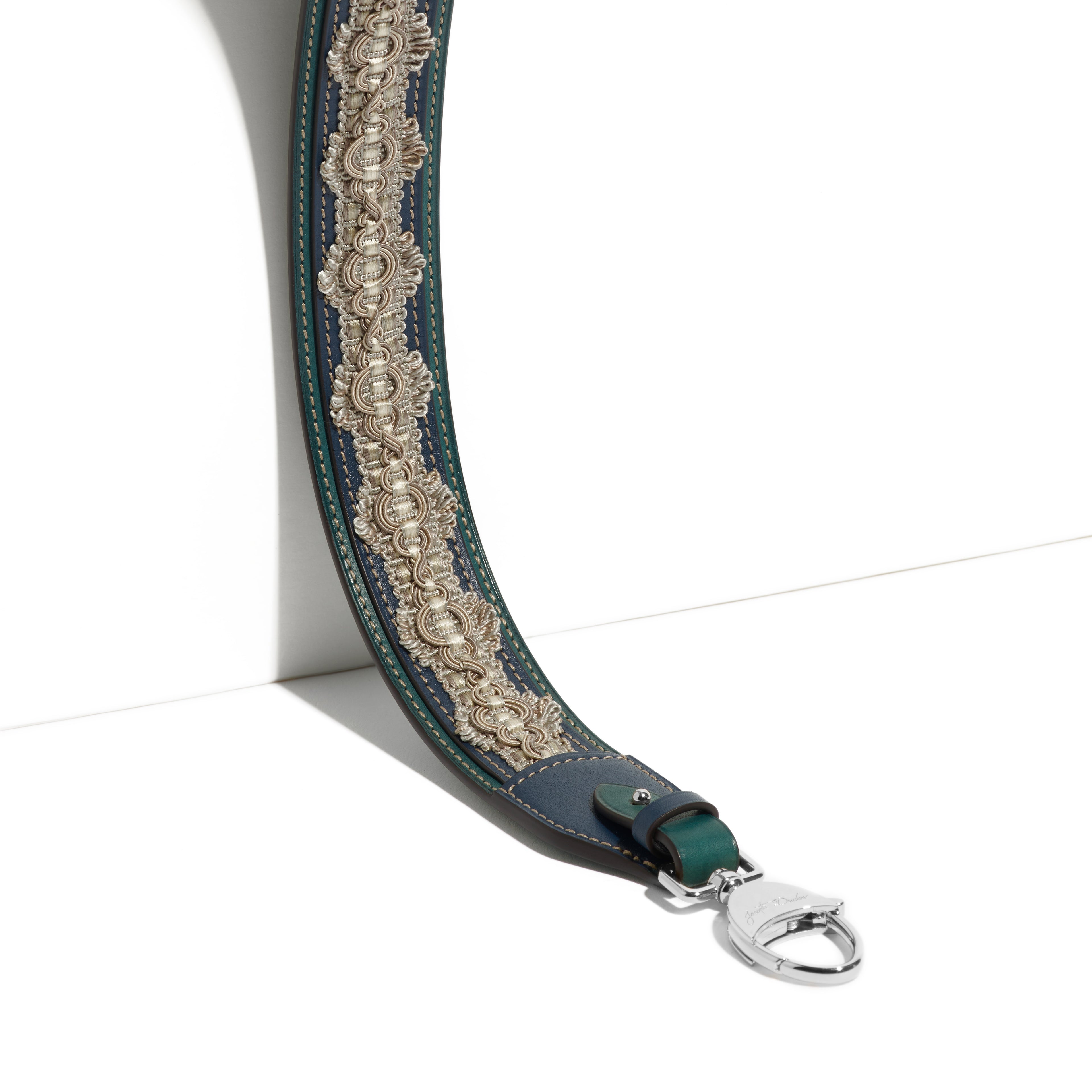 Bandoulière Passementerie Tanit BA en cuir Héritage Nénuphar - Édition Limitée à 8 exemplaires