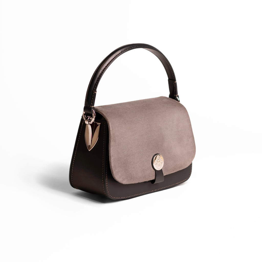 Sac Saint-Clair Cuir Arpège Souris