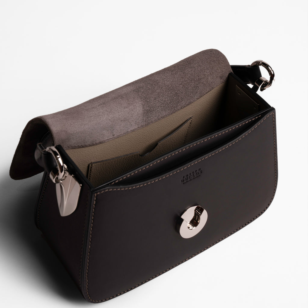 Sac Saint-Clair Cuir Arpège Souris