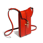 Mini Pochette Diane en cuir Héritage Coquelicot