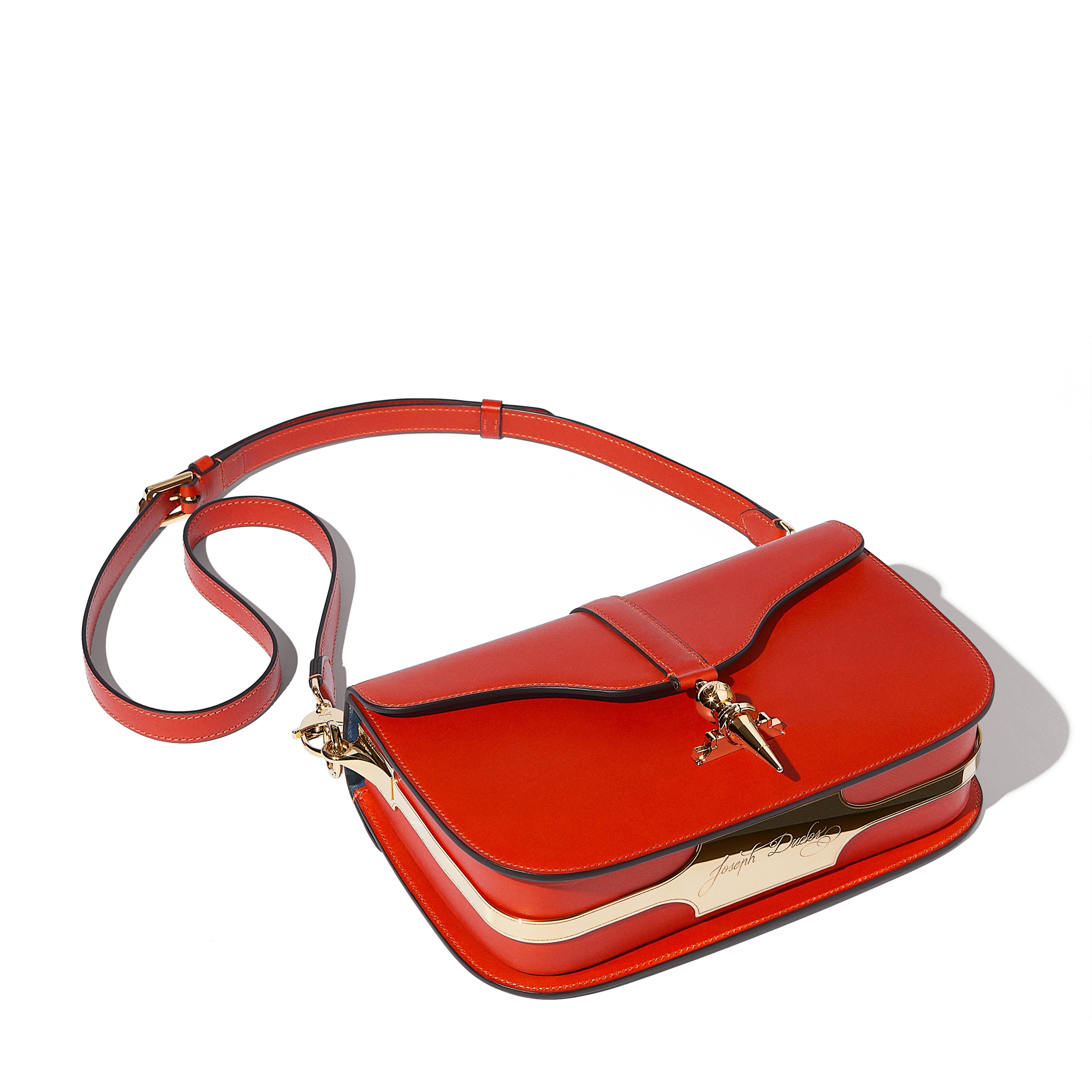 Besace Diane en cuir Héritage Coquelicot