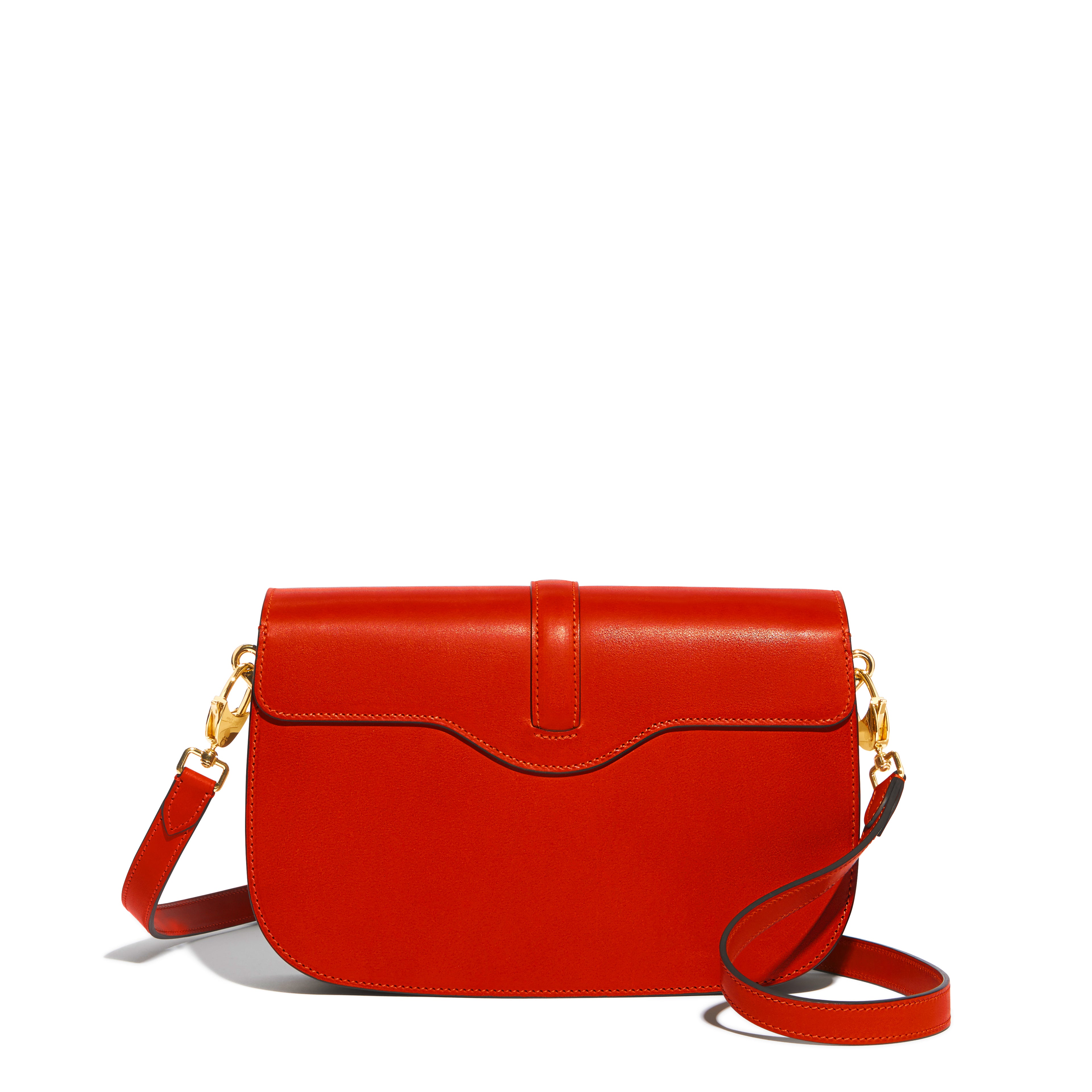 Besace Diane en cuir Héritage Coquelicot