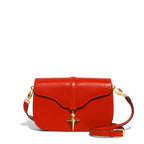 Besace Diane en cuir Héritage Coquelicot