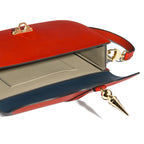 Besace Diane en cuir Héritage Coquelicot