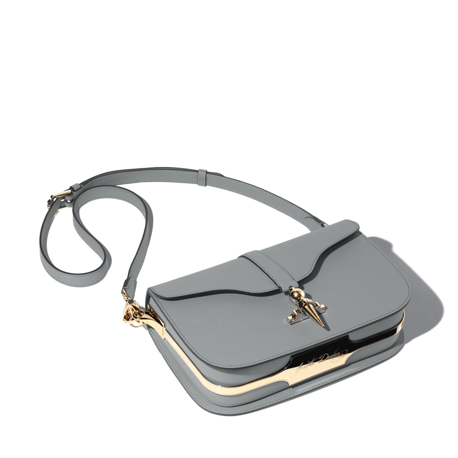 Besace Diane en cuir Tempo Souris