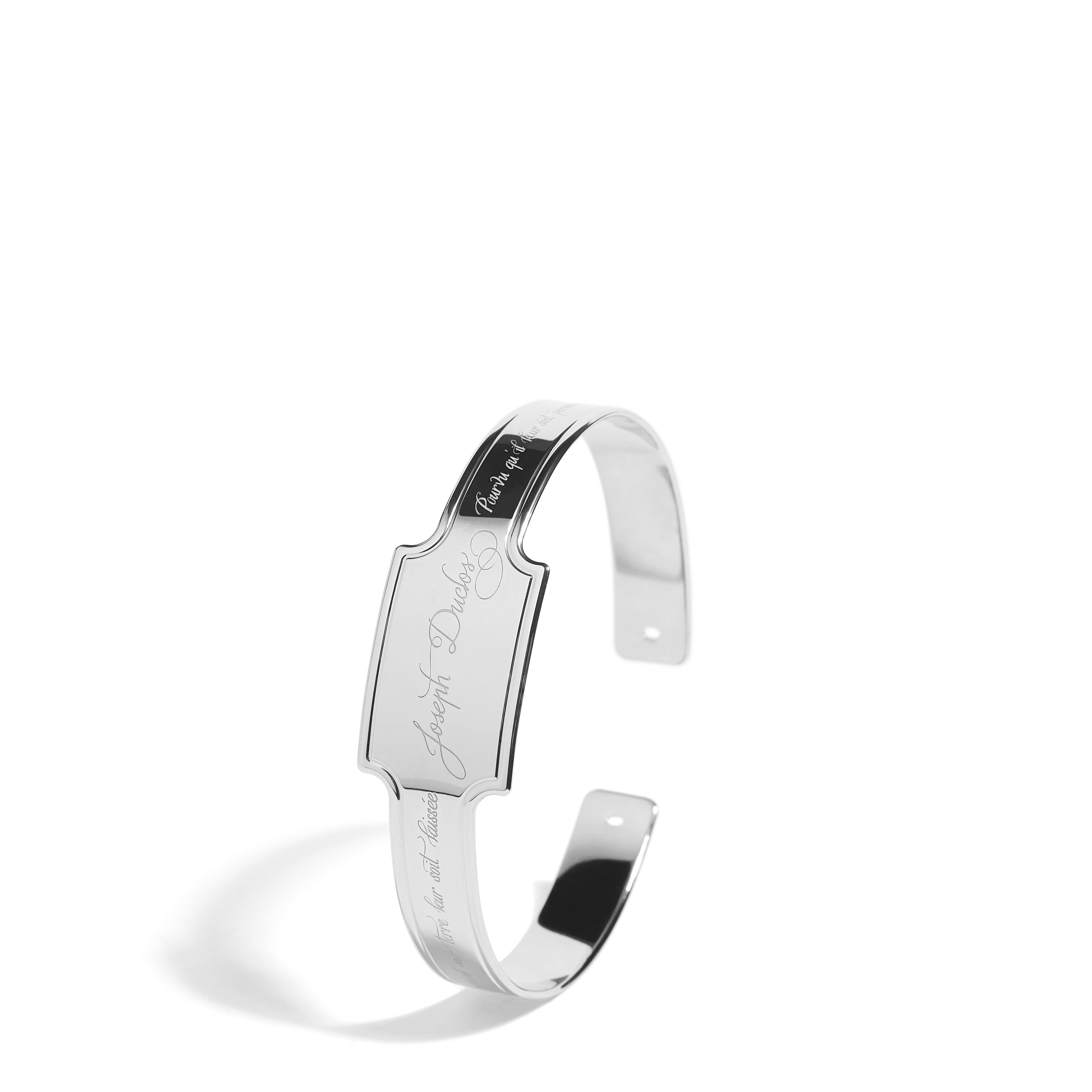 Diane Parure Bracelet in Palladium Plated Brass