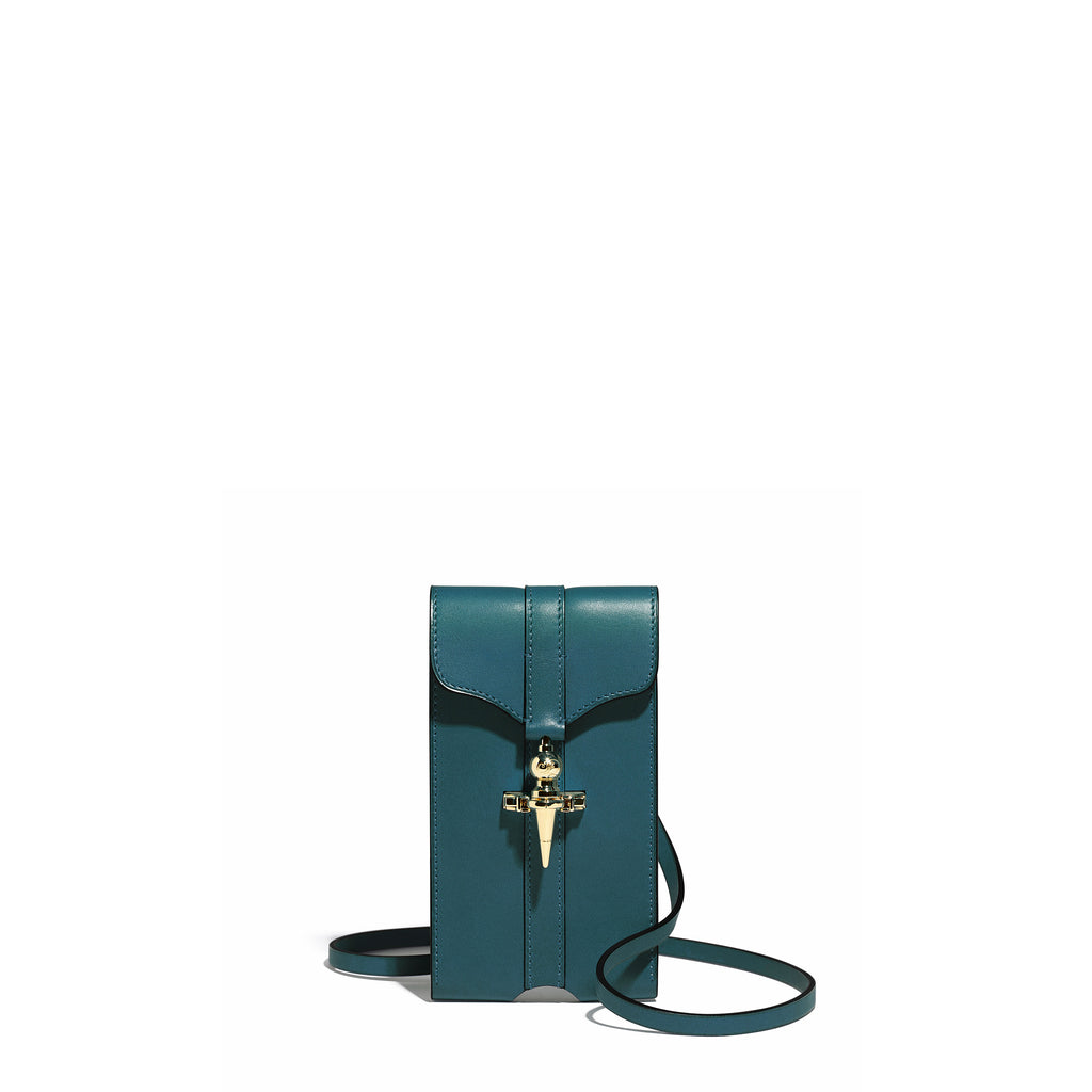 Diane Mini Clutch in Nénuphar Héritage leather