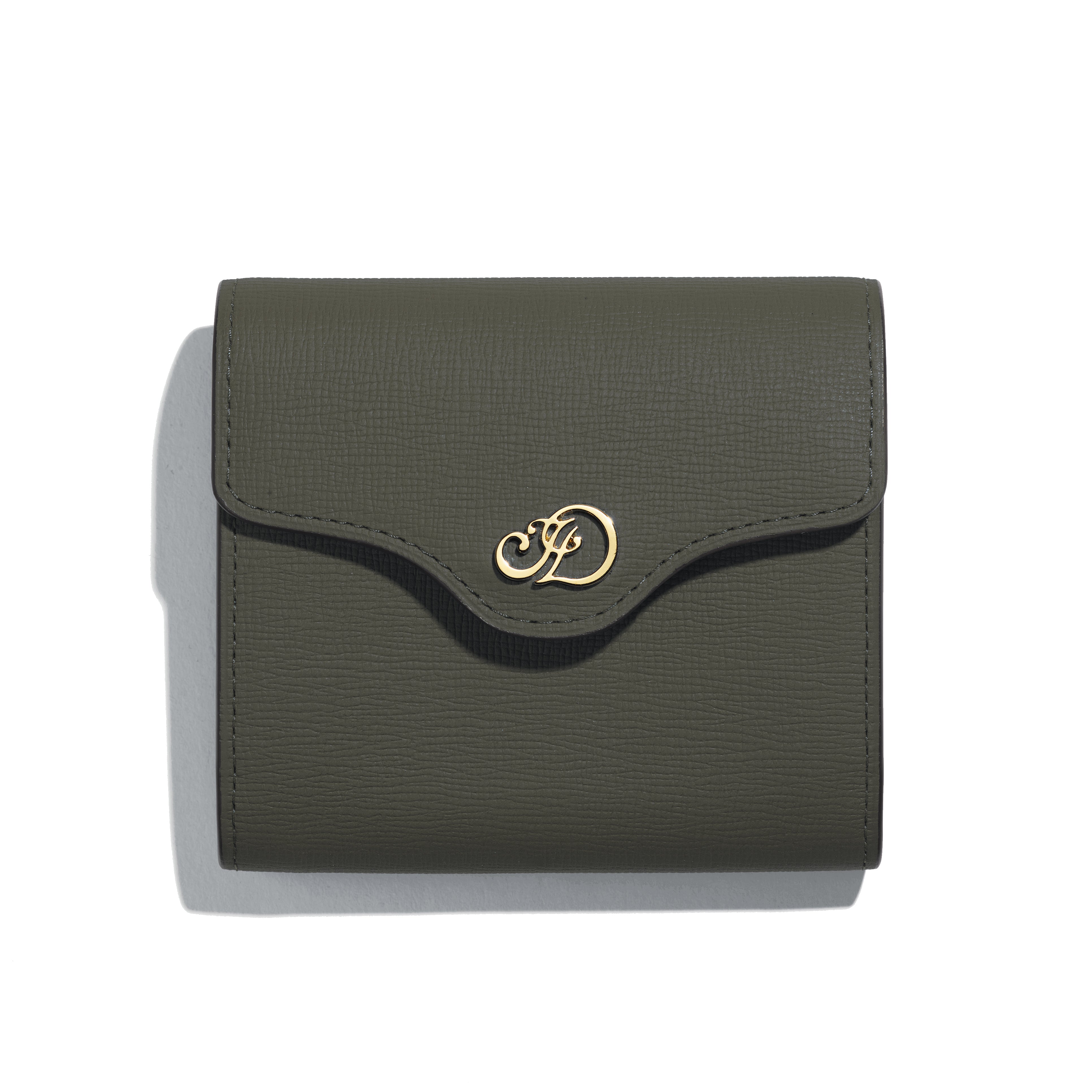 Mini Portefeuille Diane cuir Tempo Kaki