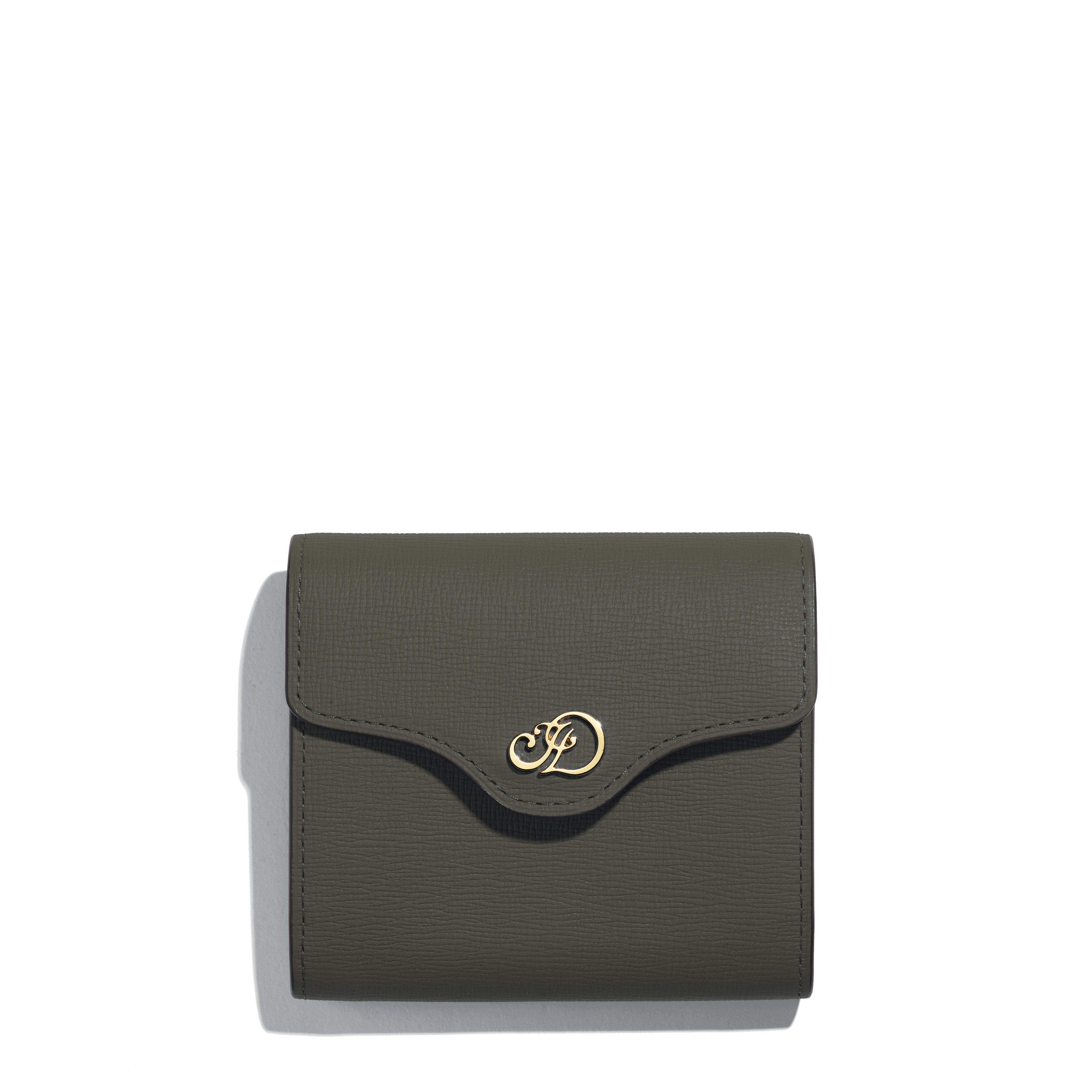 Diane Mini Wallet in Kaki Tempo leather