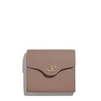 Mini Portefeuille Diane en cuir Tempo Marron Glacé
