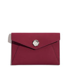 Pochette Fontélie en cuir Concerto Aubergine