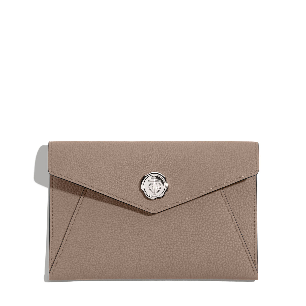 Pochette Fontélie en cuir Concerto Taupe