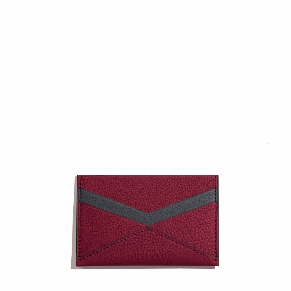 Fontélie Cardholder in Aubergine Concerto leather 