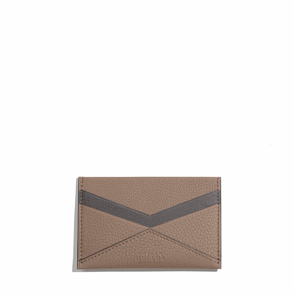 Fontélie Cardholder in Taupe Concerto leather 