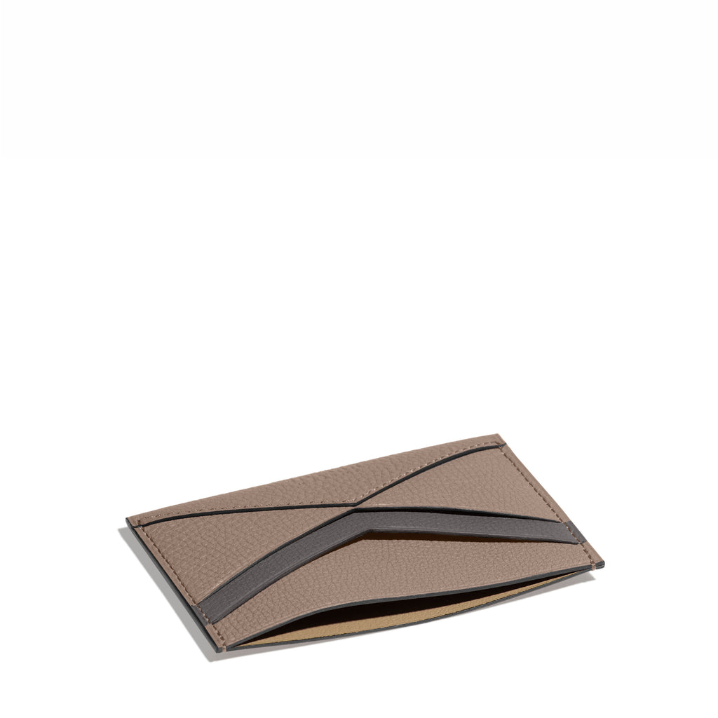 Fontélie Cardholder in Taupe Concerto leather 
