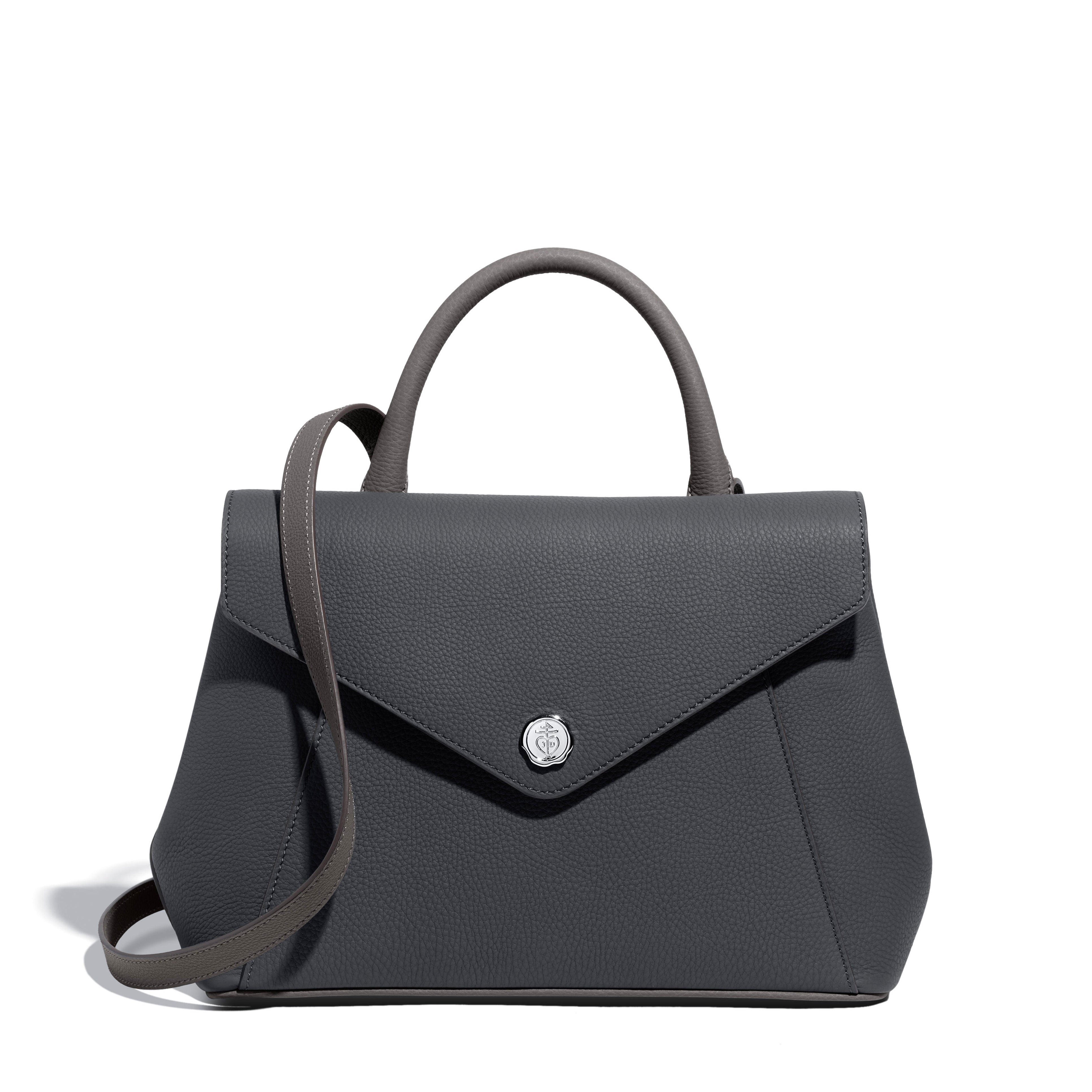 Sac Fontélie en cuir Concerto Gris Foncé