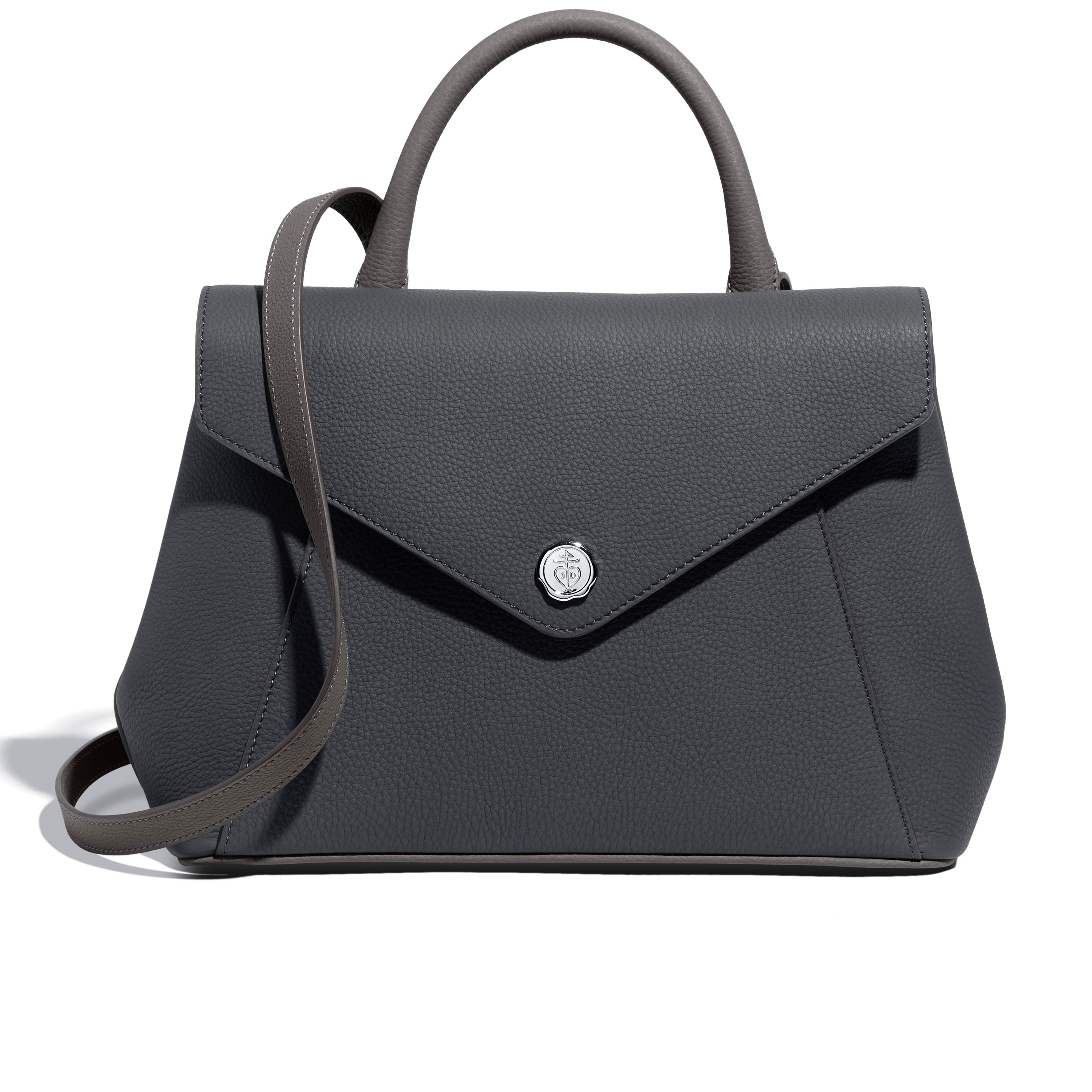 Fontélie Bag in Gris Foncé Concerto leather 