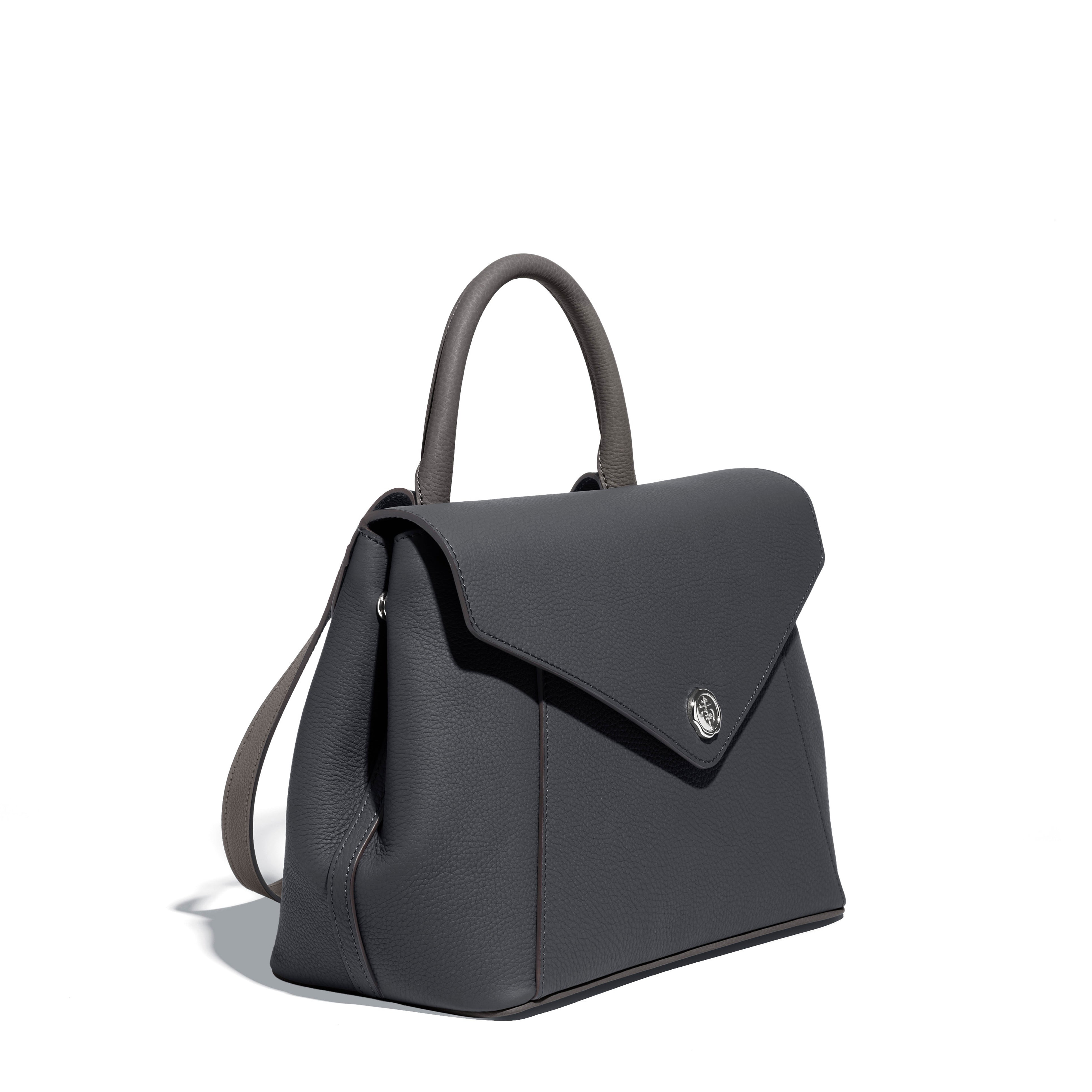 Sac Fontélie en cuir Concerto Gris Foncé
