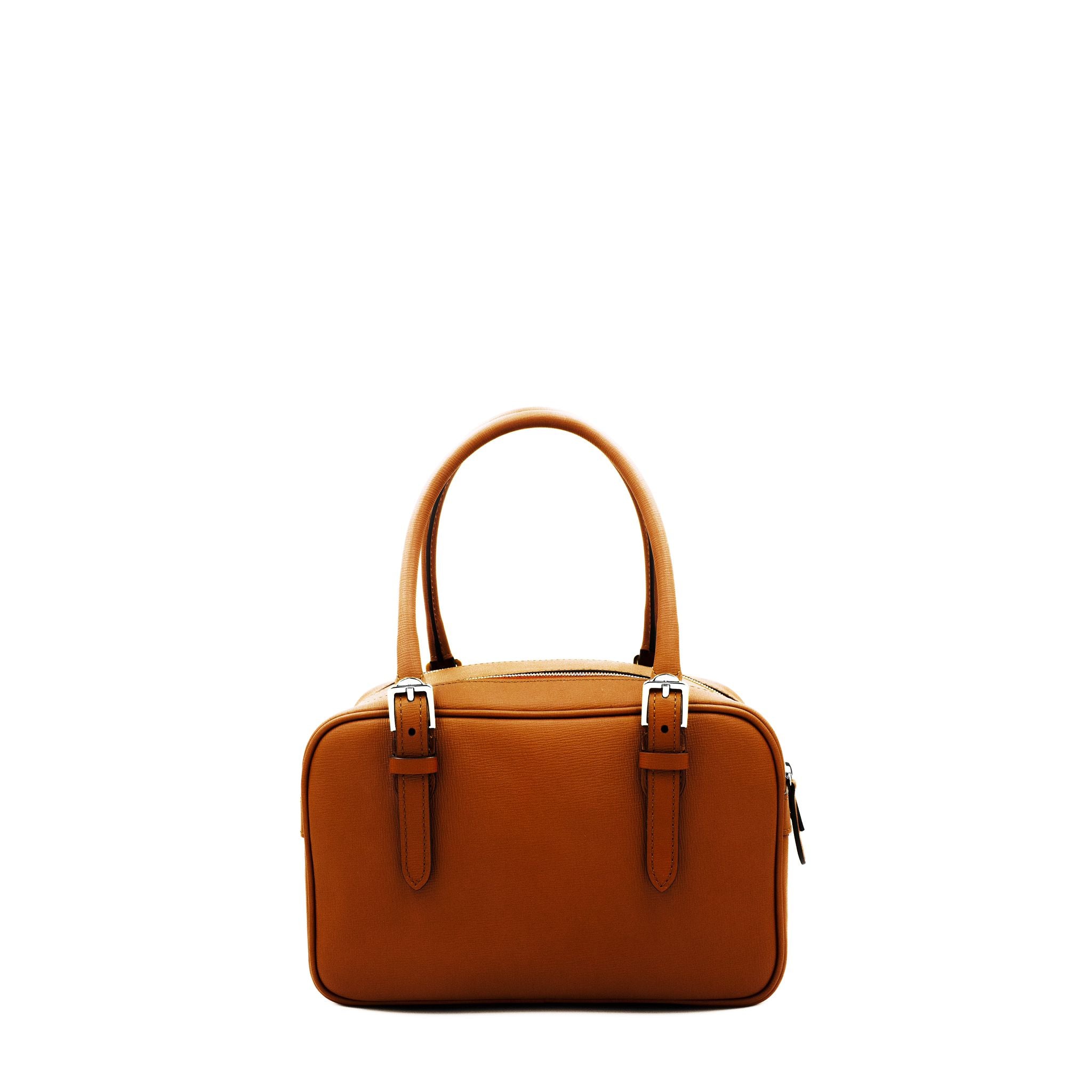 Appoloni bag in Grained Heritage leather Châtaignier