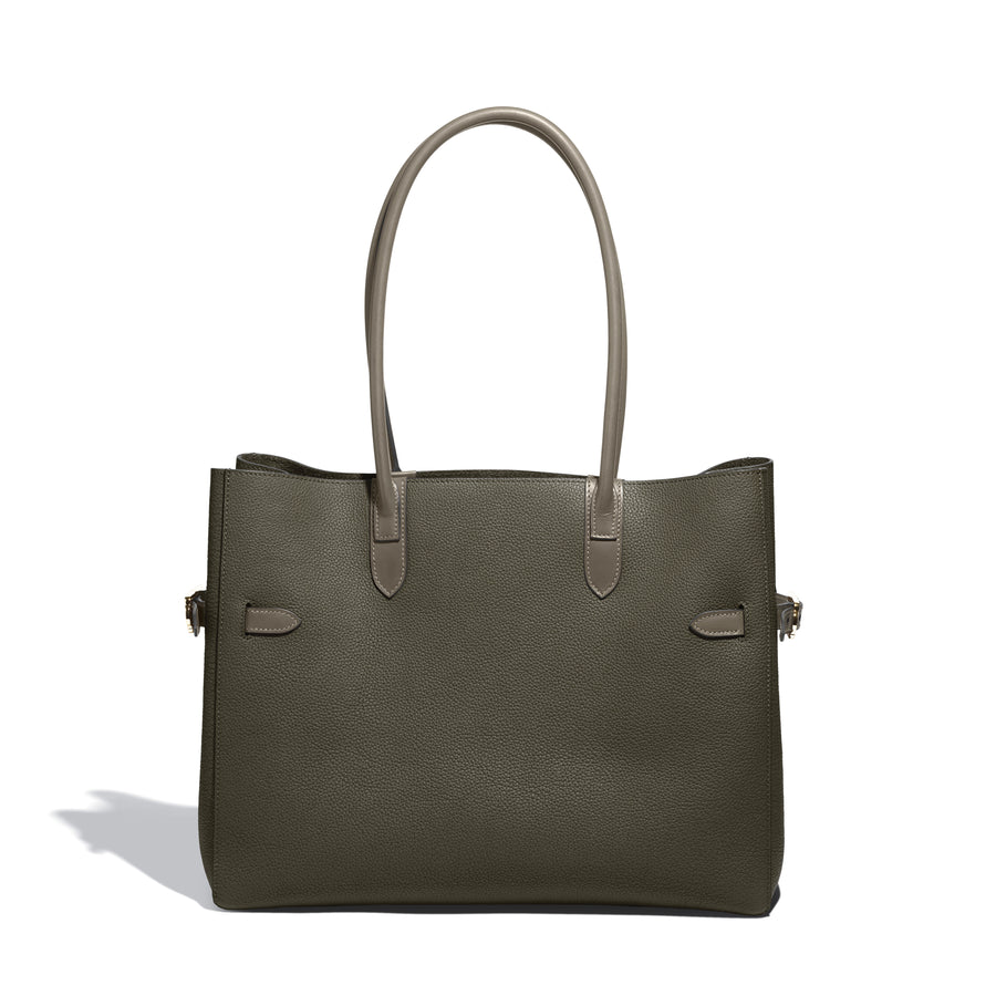 Cabas Horizontal Lectoure en cuir Legato Sapin