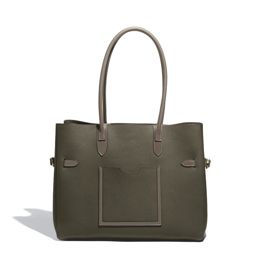 Cabas Horizontal Lectoure en cuir Legato Sapin