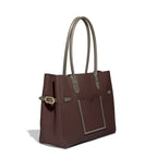 Lectoure Horizontal Tote Lie de Vin Legato leather