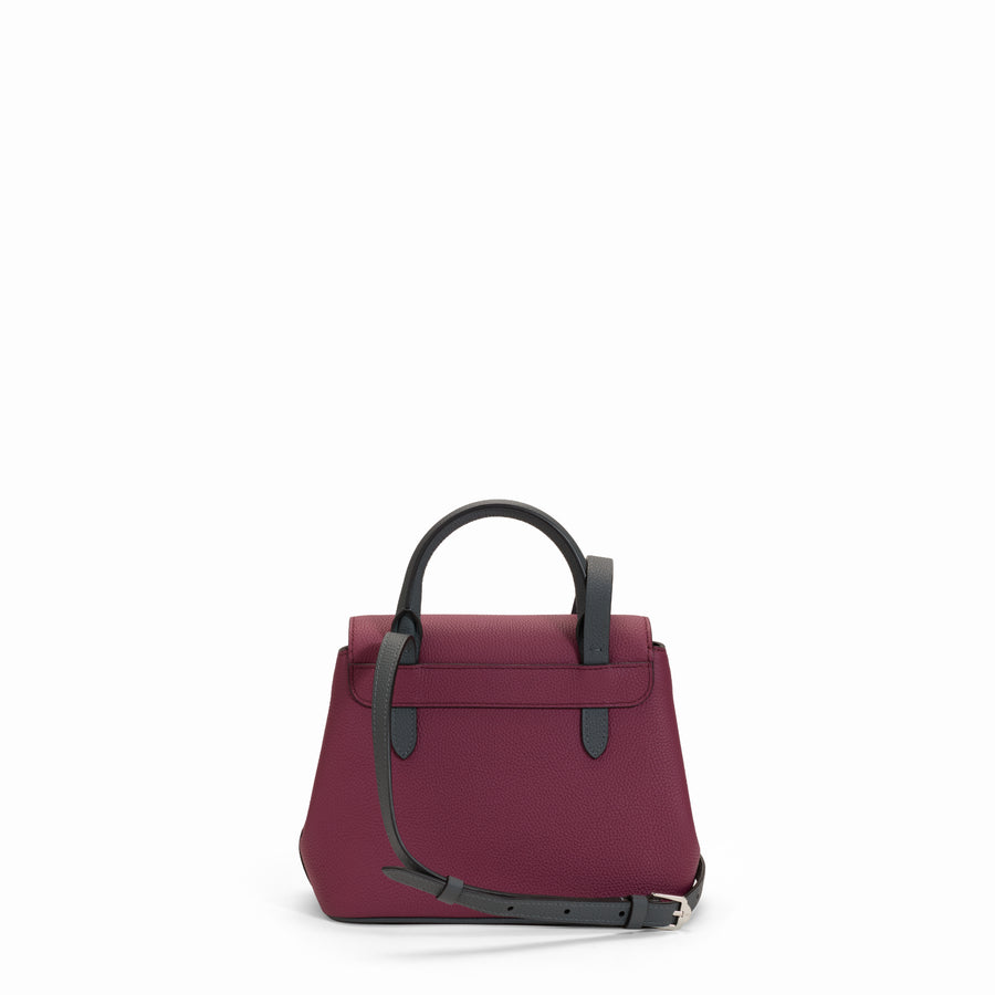 Mini Fontélie en cuir Concerto Aubergine