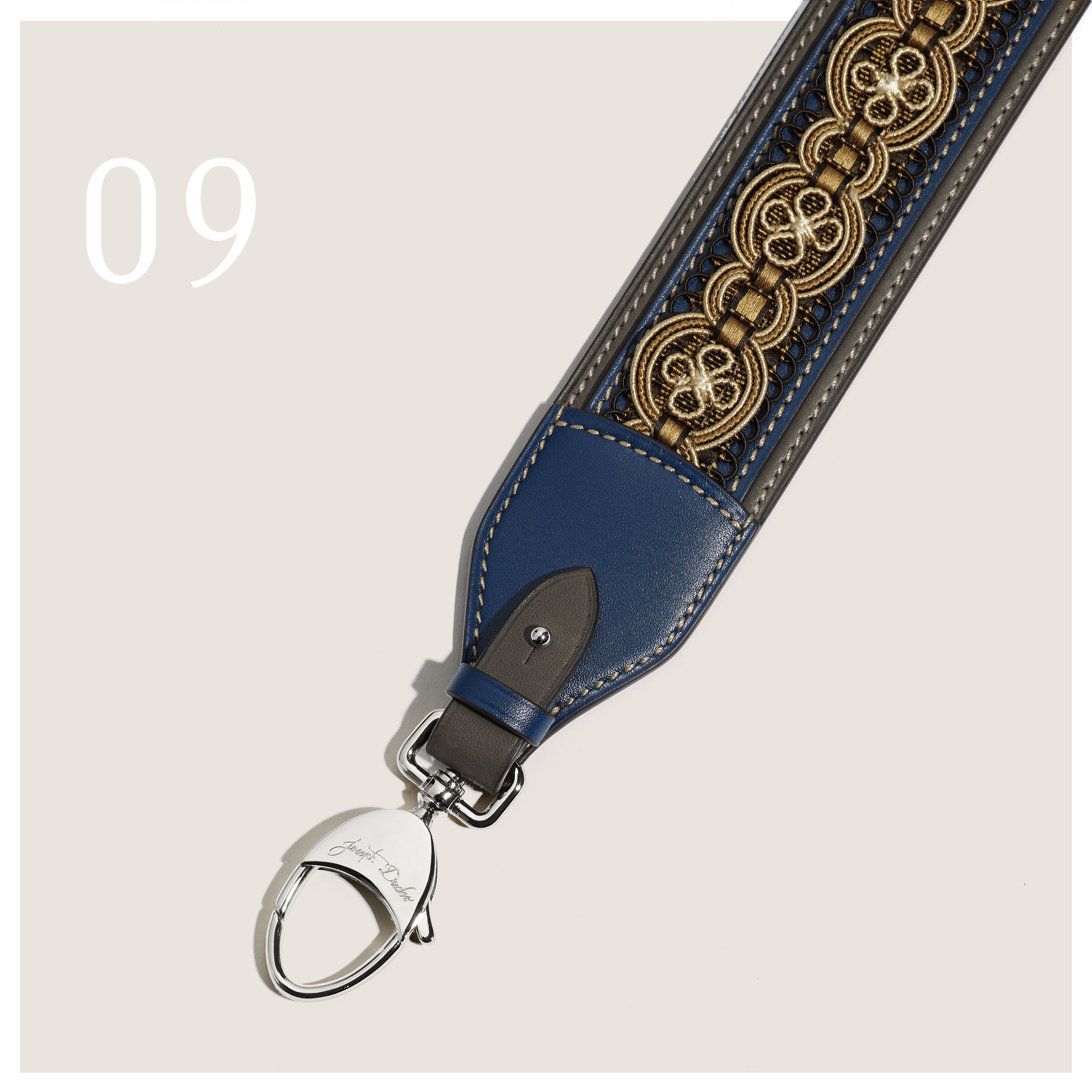 Condillac NO Passementerie Strap in Occitan Héritage leather