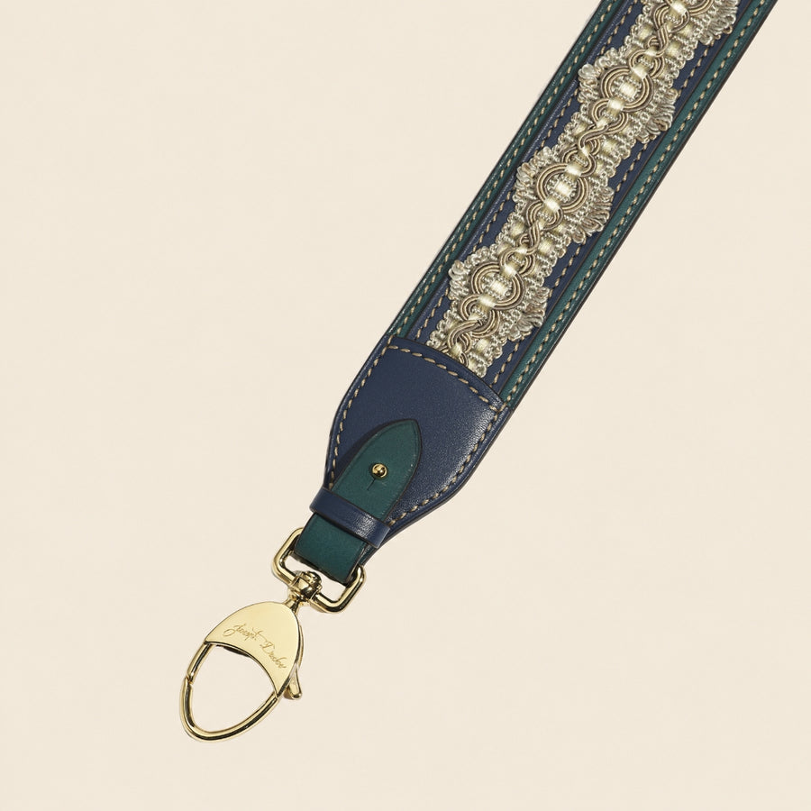 Bandoulière Passementerie Tanit BA en cuir Héritage Nénuphar - Édition Limitée à 8 exemplaires