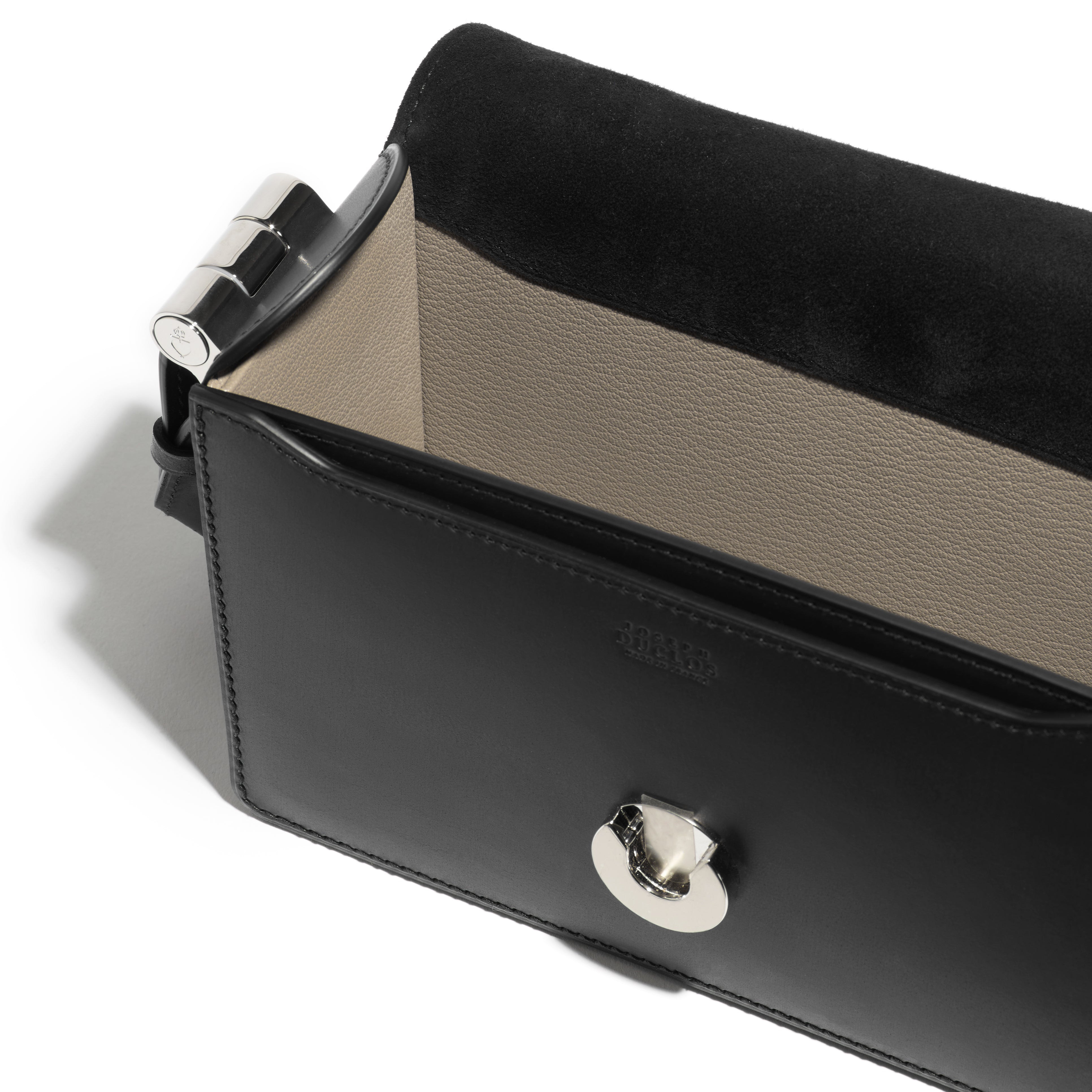 Saint-Clair Messenger 54 faubourg Edition in Noir Arpège leather 